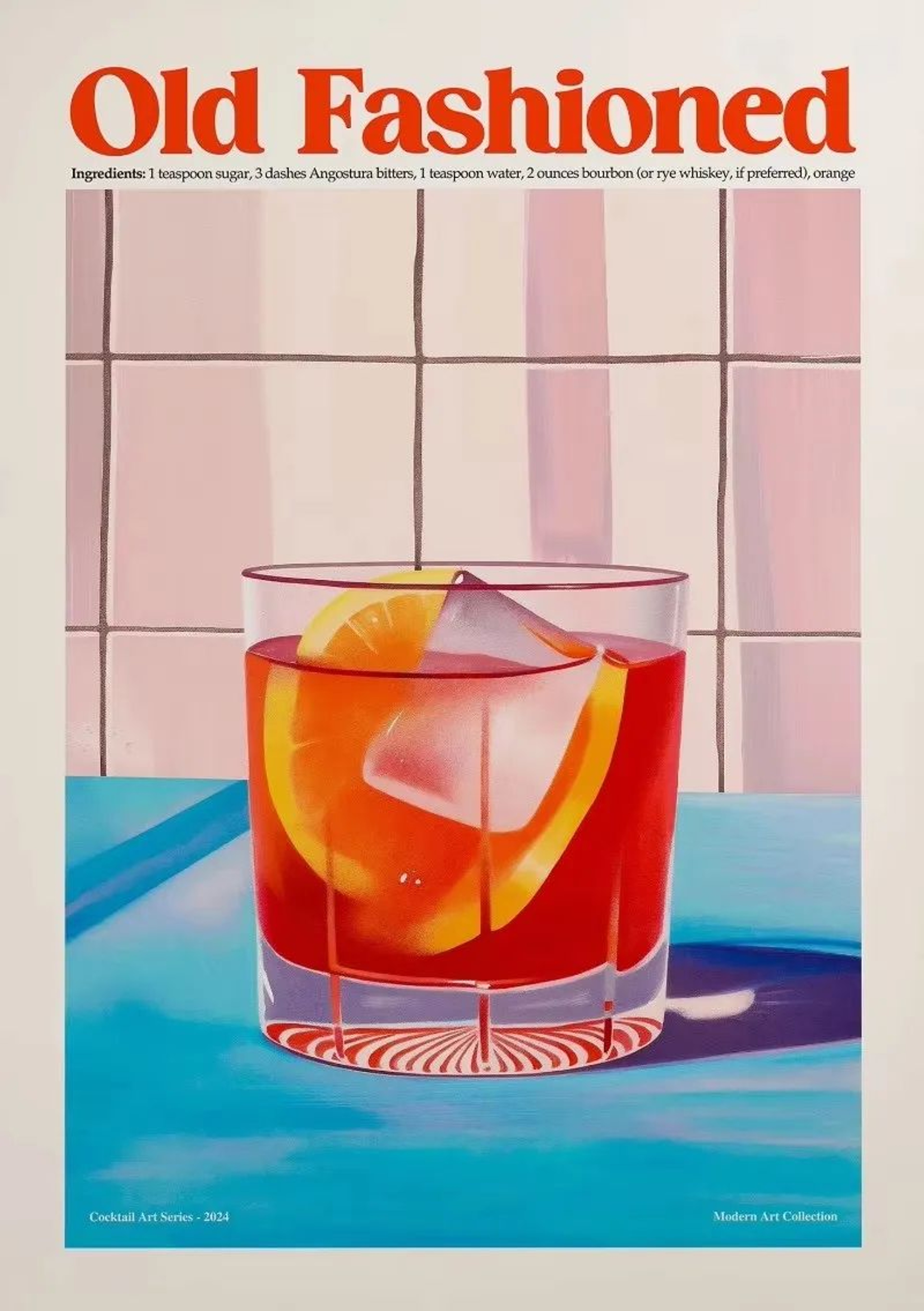Aperol Spritz Cocktail Canvas Wall Art  Italian Pizza Wine  Negroni Kitchen Poster 19