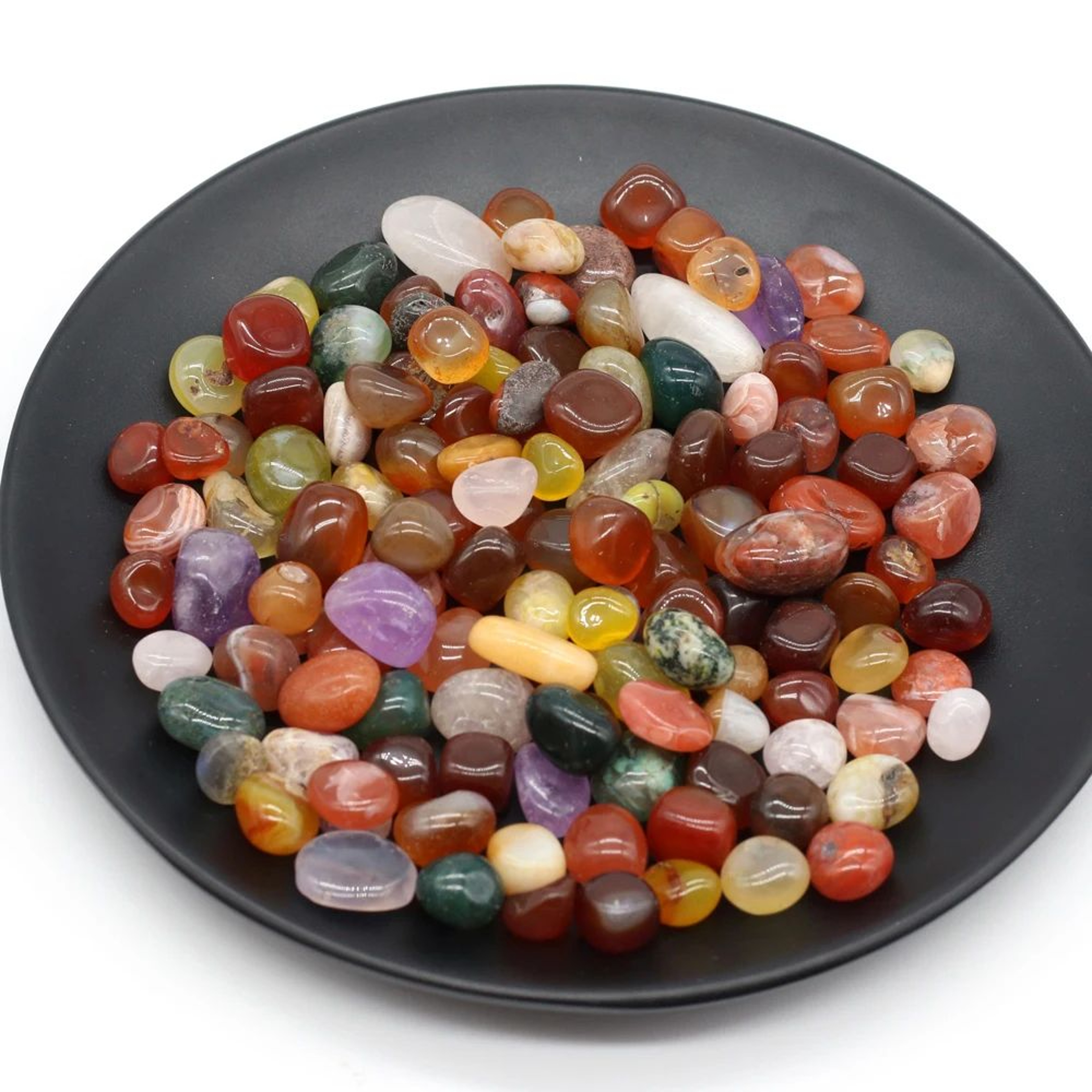 Natural Rain Flower Stone Pebbles  Colorful Crystal Gravel For Fish Tanks  Home Decor 3
