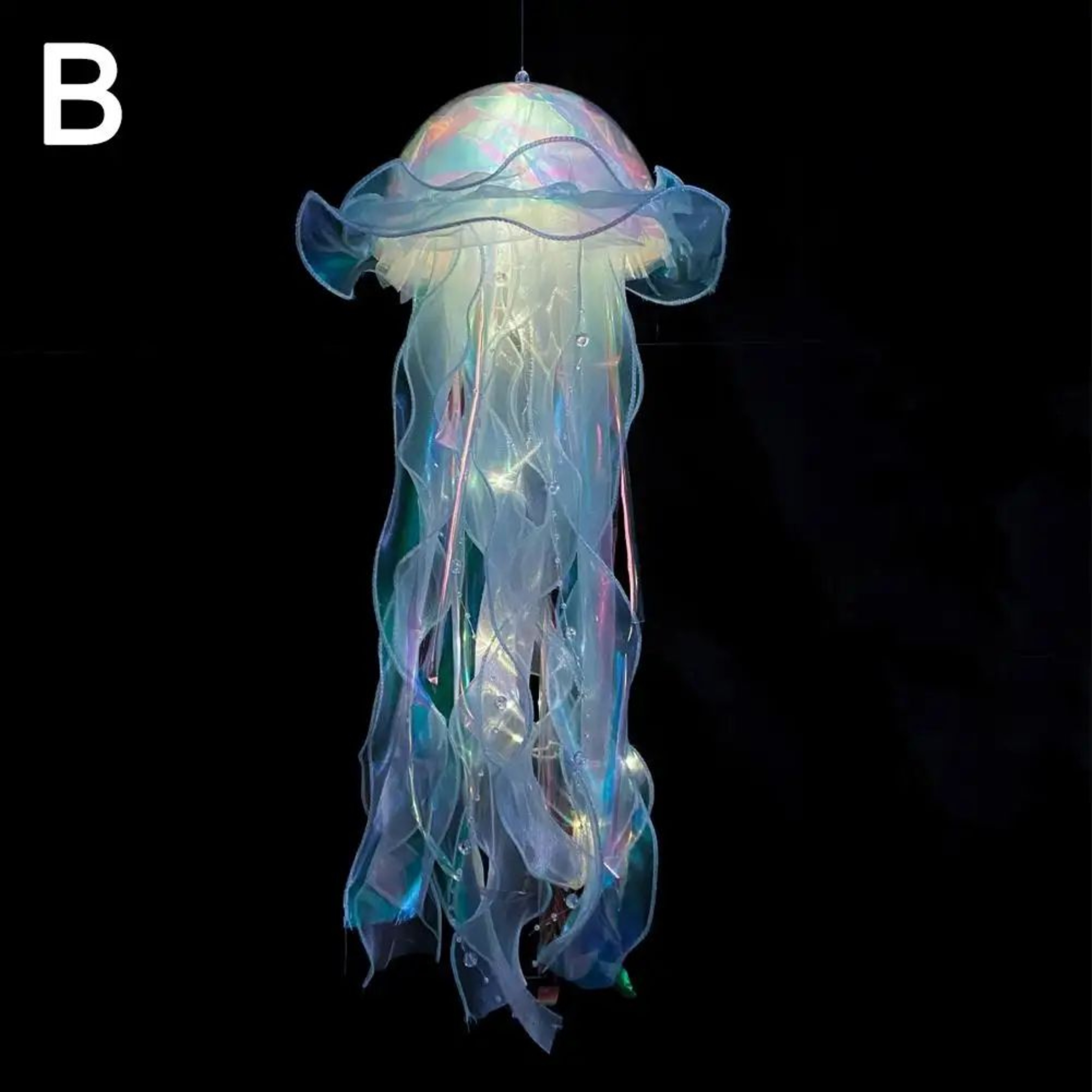 DIY Jellyfish Night Light  Portable Ocean LED Hanging Lamp For Bedroom  Party Decor 7