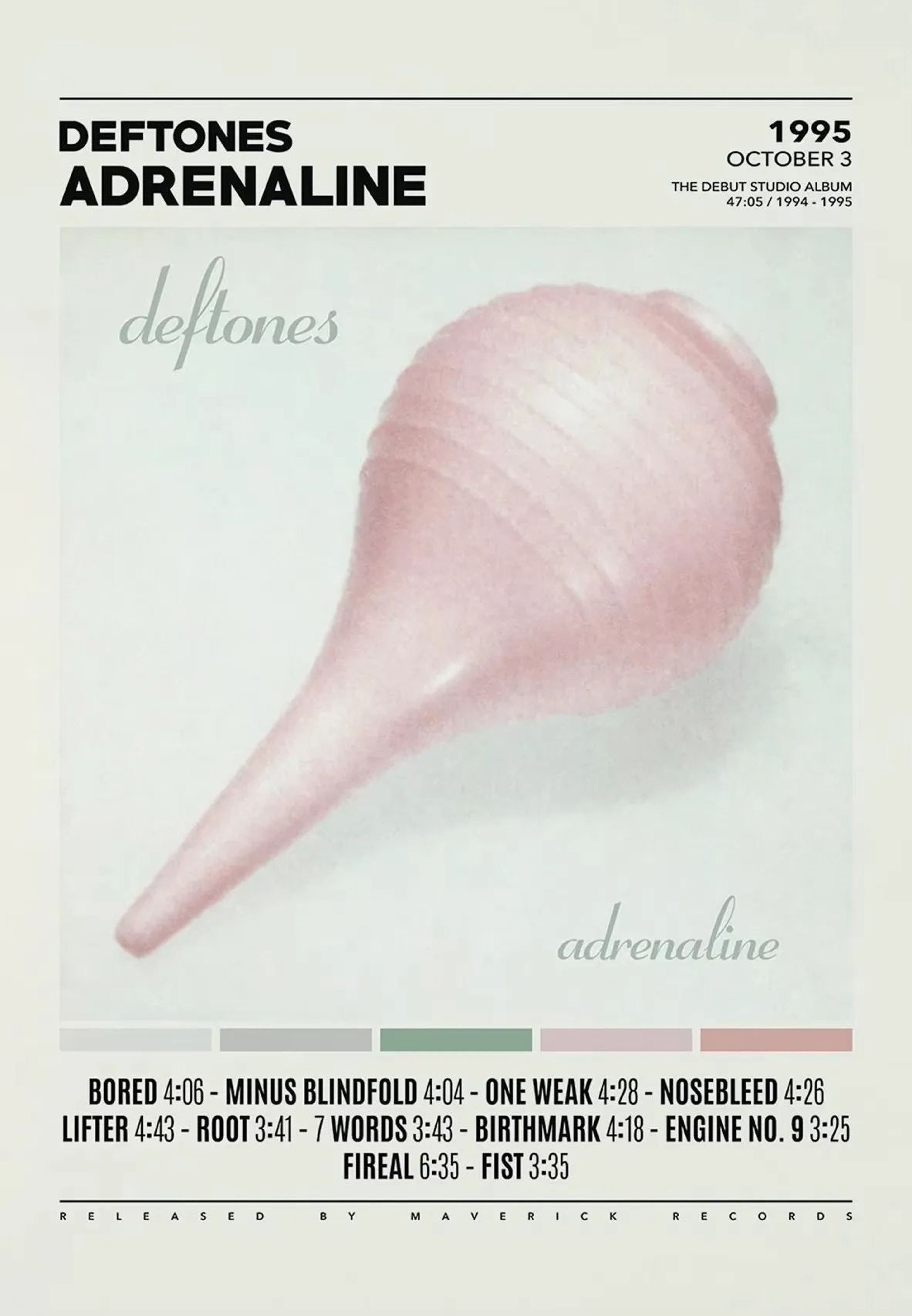 Deftones Album Cover Canvas Wall Art  Alternative Rock Music Poster Decor 14