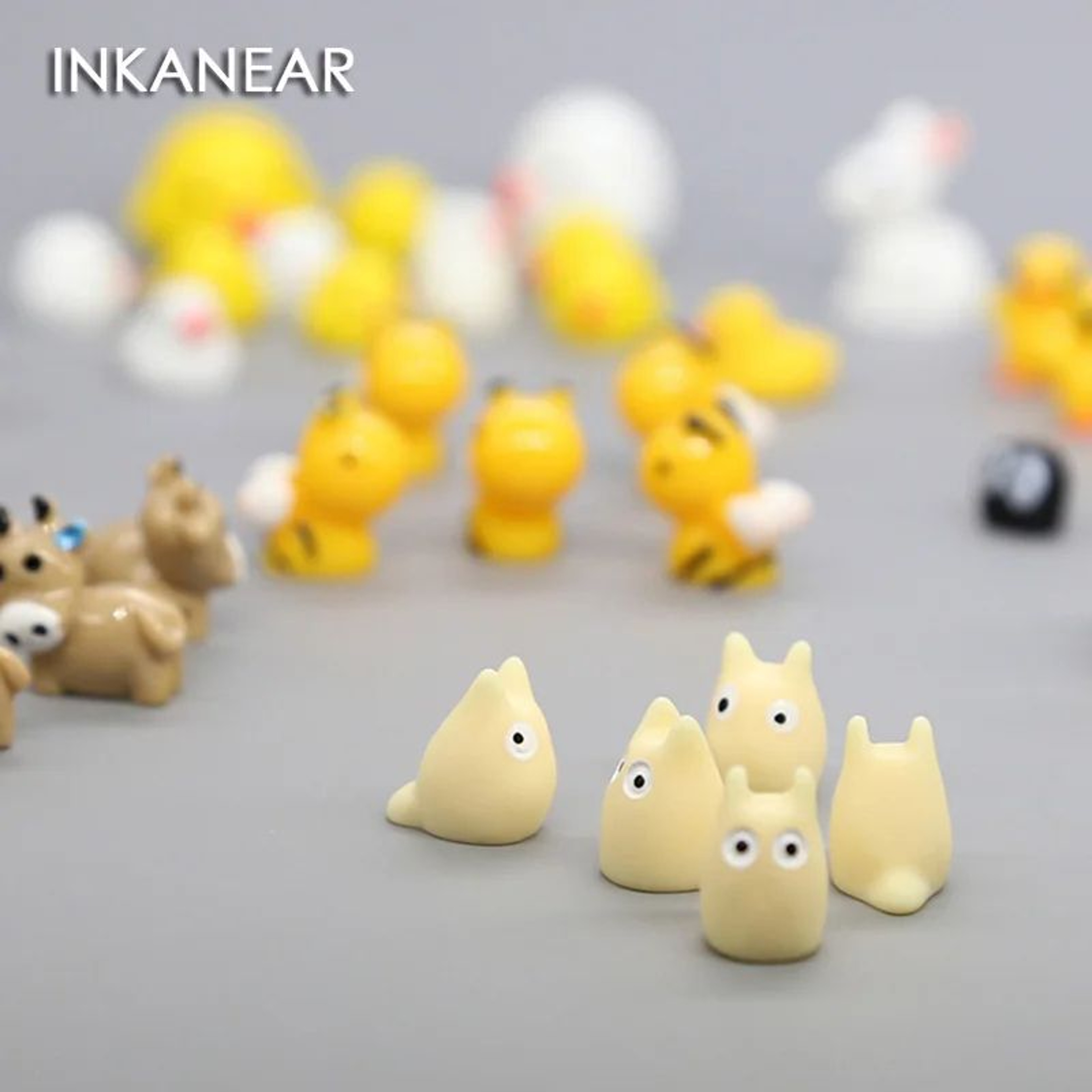5pcs Mini Animal Fairy Garden Figurines  Cute Resin Dog Cat Sheep  Fish Miniatures For Succulent De