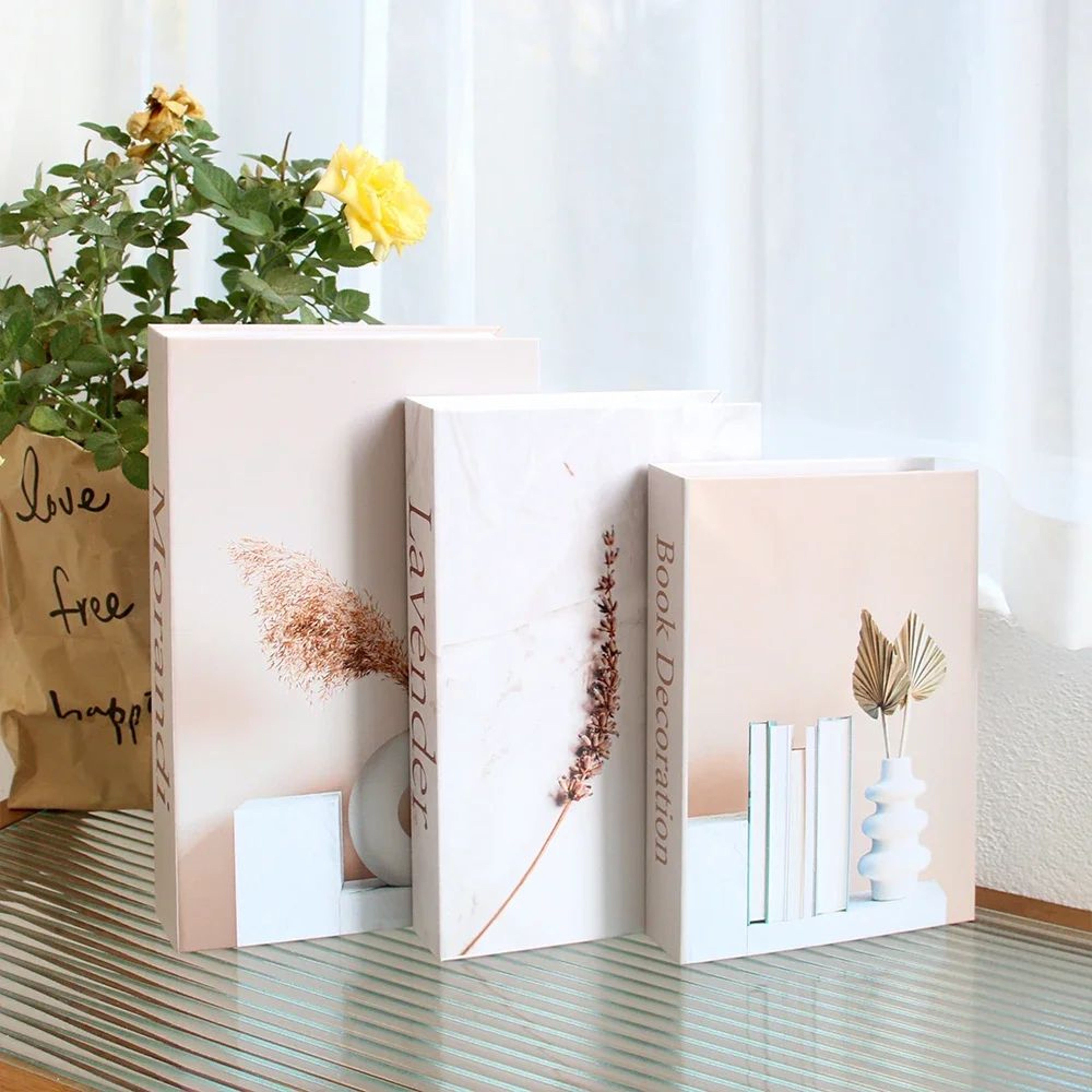 3pcs Decorative Fake Book Set  Modern Faux Books For Coffee Table Bookshelf  Home Decor 14