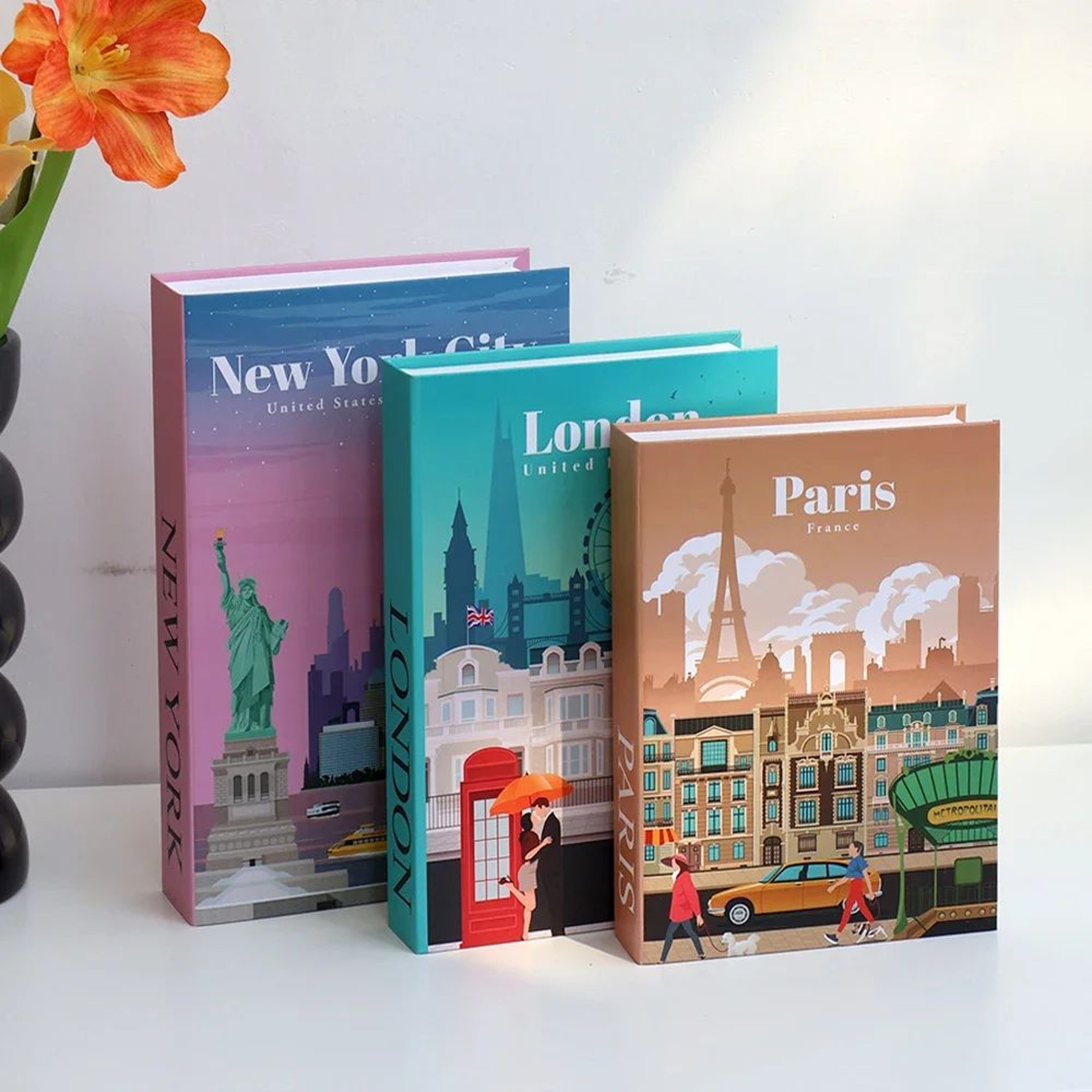 3pcs Decorative Fake Book Set  Modern Faux Books For Coffee Table Bookshelf  Home Decor 26