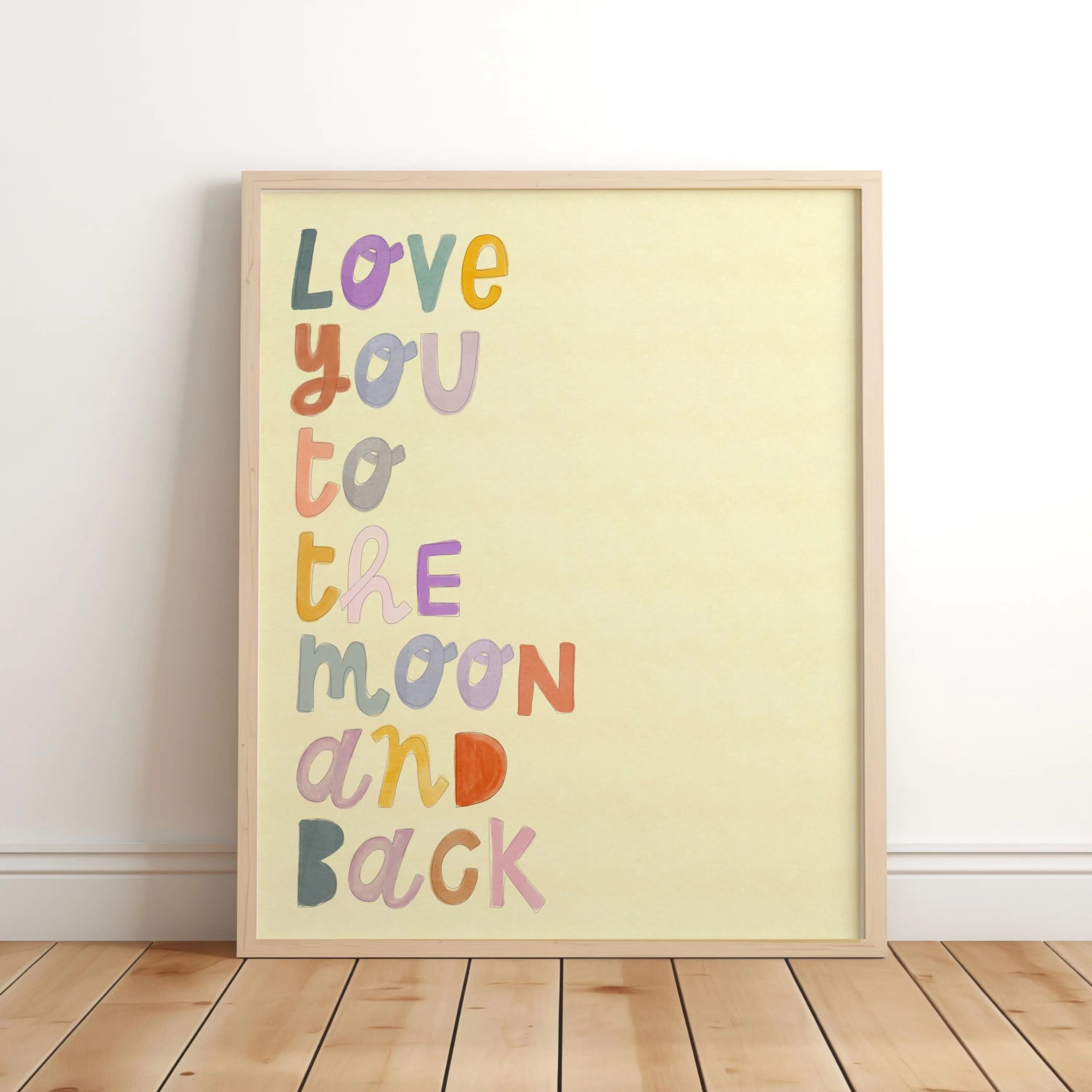 Believe In Magic Unicorn Nursery Wall Art  Inspirational Canvas Print For Kids Bedroom  Playroom De
