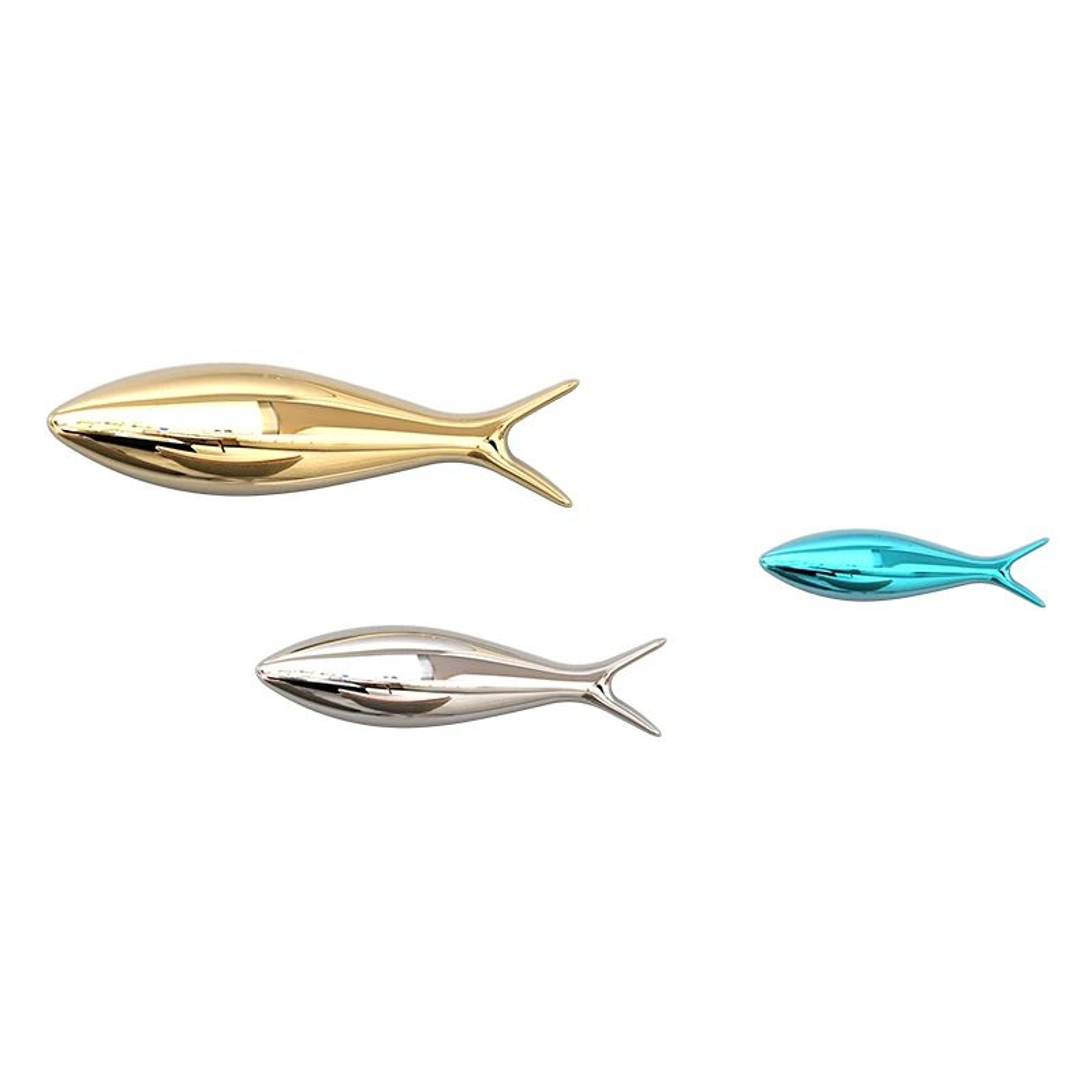 3D Electroplated Fish Wall Decor  Modern Mirror Sardine Wall Art For Living Room  Restaurant Decora