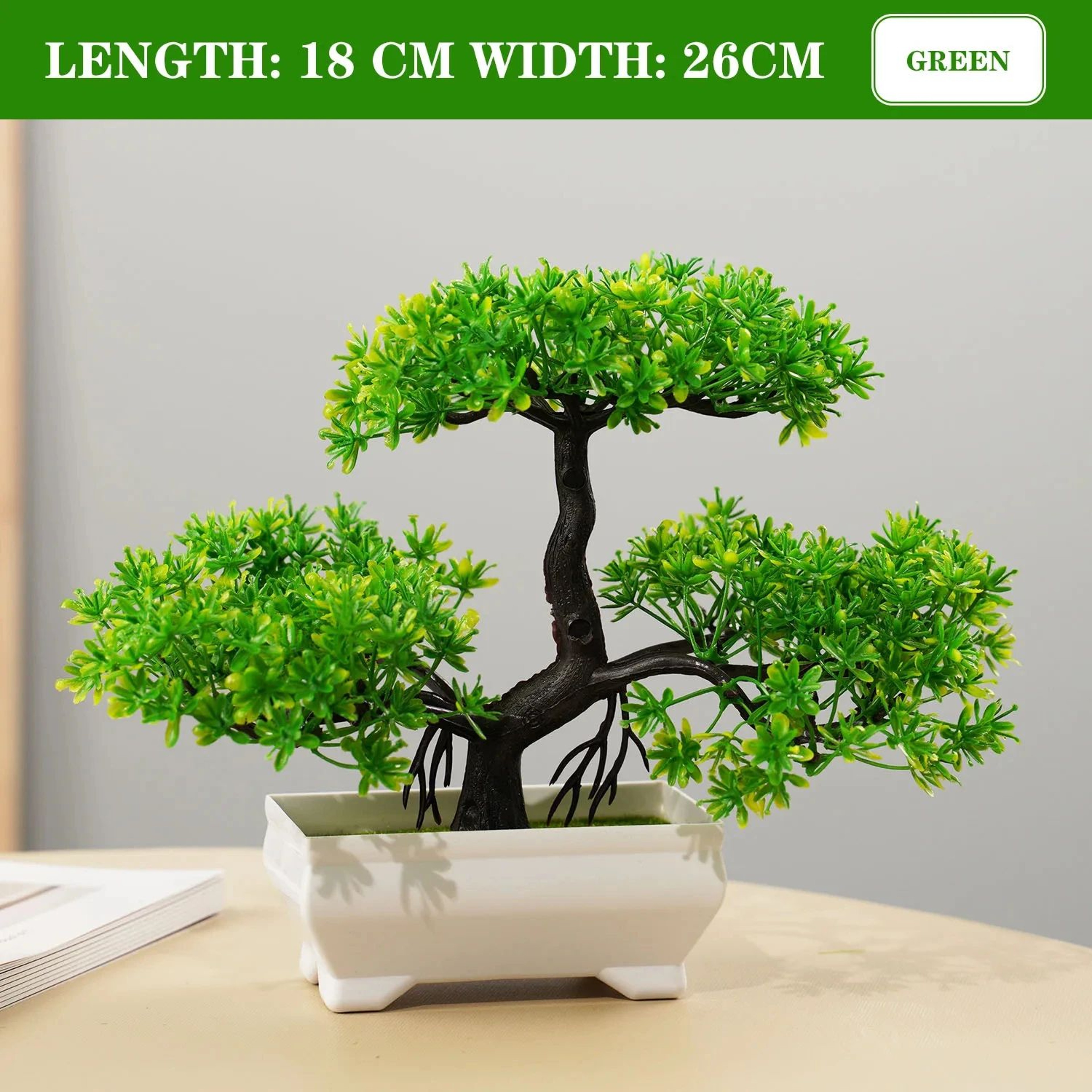 Artificial Potted Bonsai Plant  Mini Fake Tree Decoration For Home Office  Hotel Decor 14