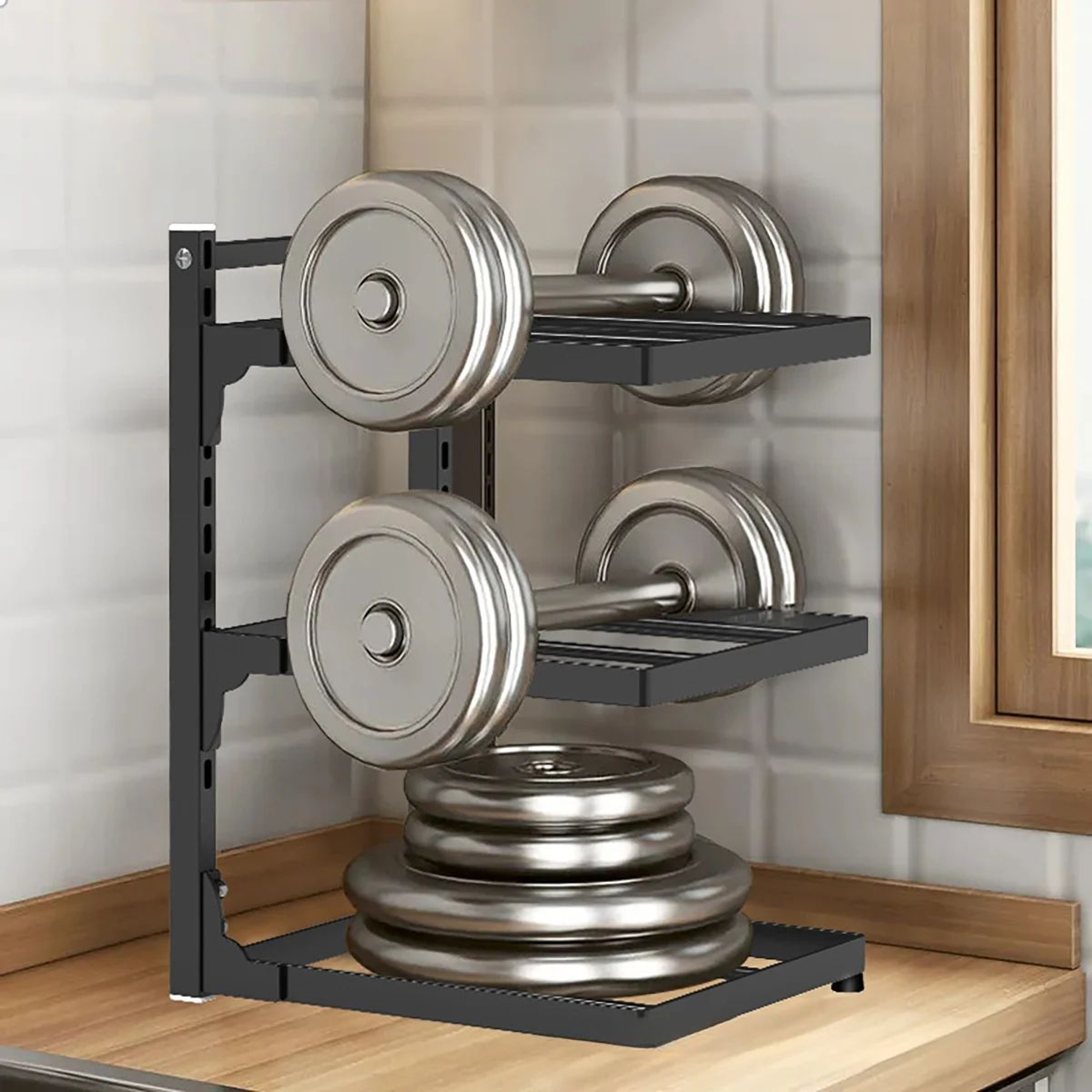 Adjustable Kitchen Pot Rack Organizer 24 Tier Space Saving Storage Shelf 2