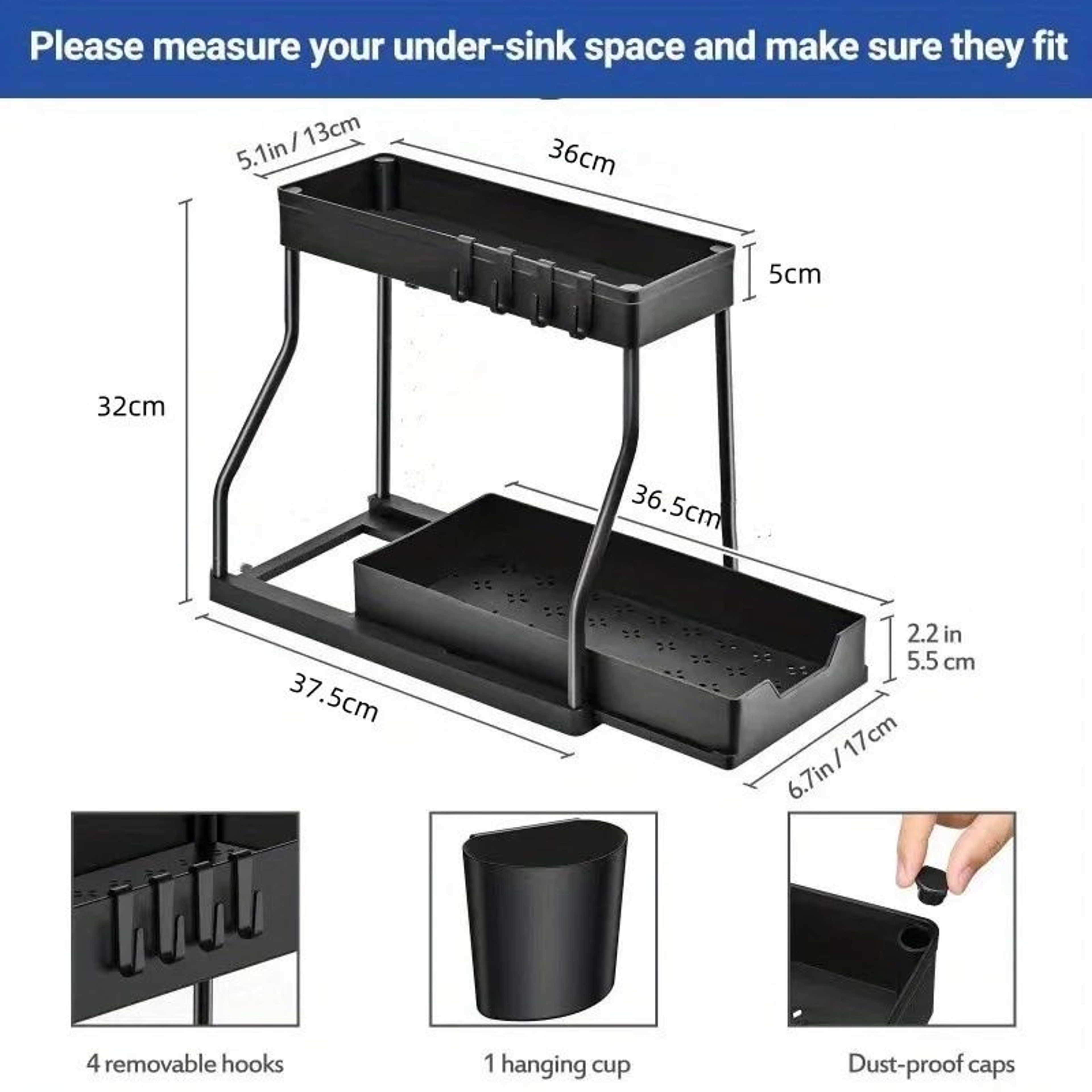 MultiLayer PullOut Storage Rack  ABS Kitchen  Bathroom Organizer For Seasonings  Household Essentia 3