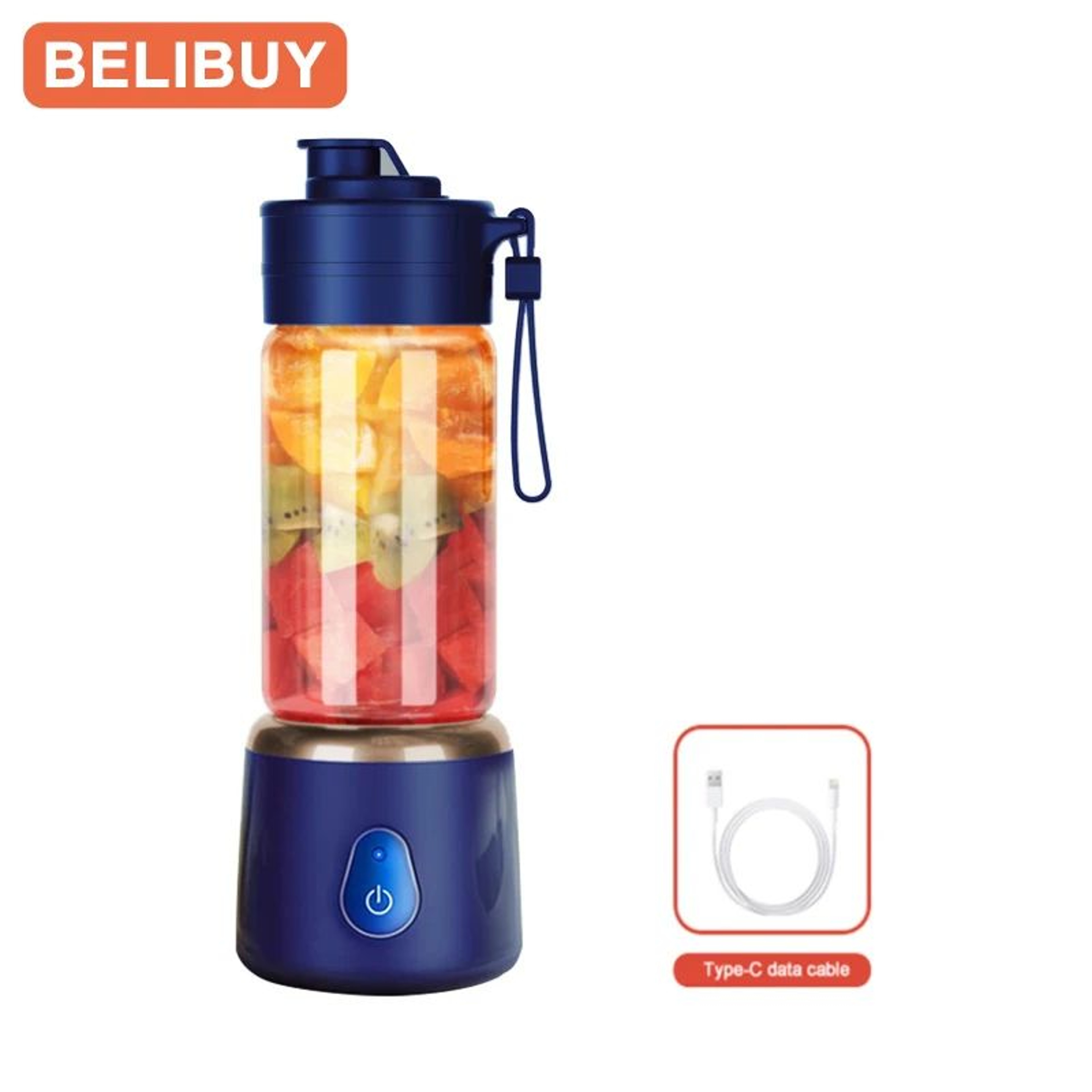 Portable USB Rechargeable Citrus Juicer Blender Cup  Mini Electric Fruit Mixer For Travel  Home 6