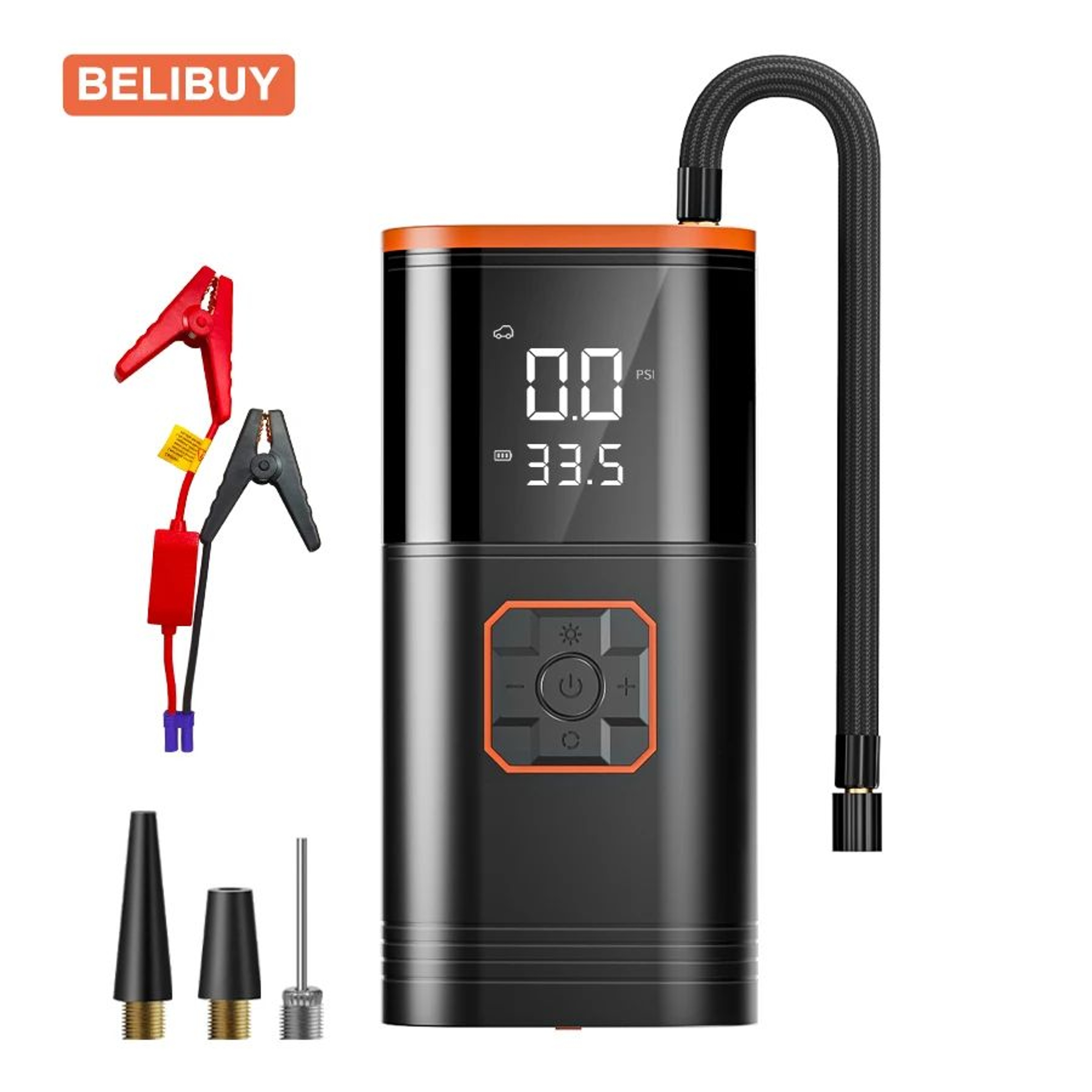 Portable Tire Inflator Air Compressor  Wireless Car Tire Pump With LCD Display  Auto ShutOff 6