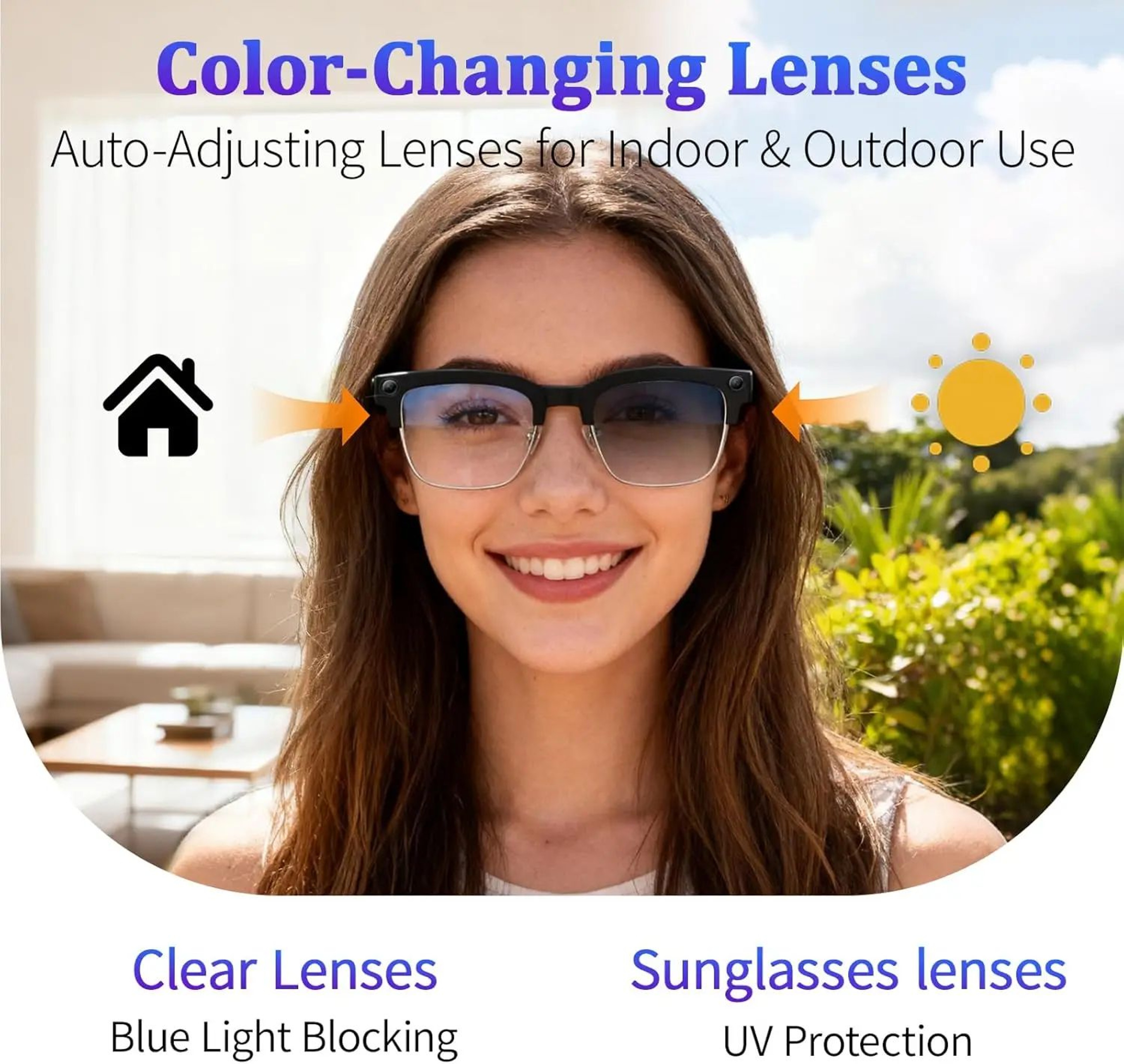 2026 AI Smart Glasses  4K Camera Bluetooth Call Sunglasses With Voice Translation 4