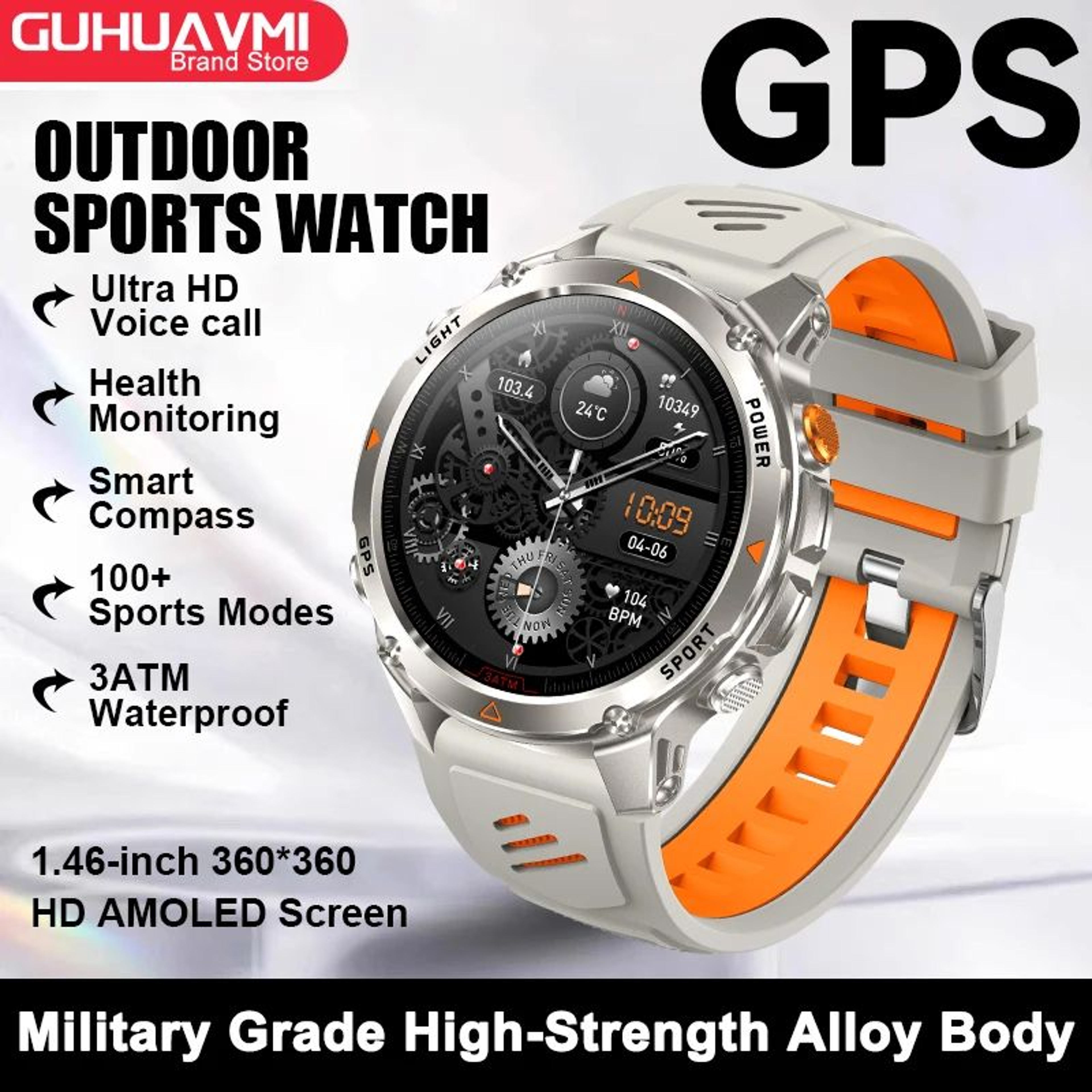 2025 GPS Navigation AMOLED Smart Watch  Bluetooth Call Waterproof Fitness Tracker For Men  Women 10