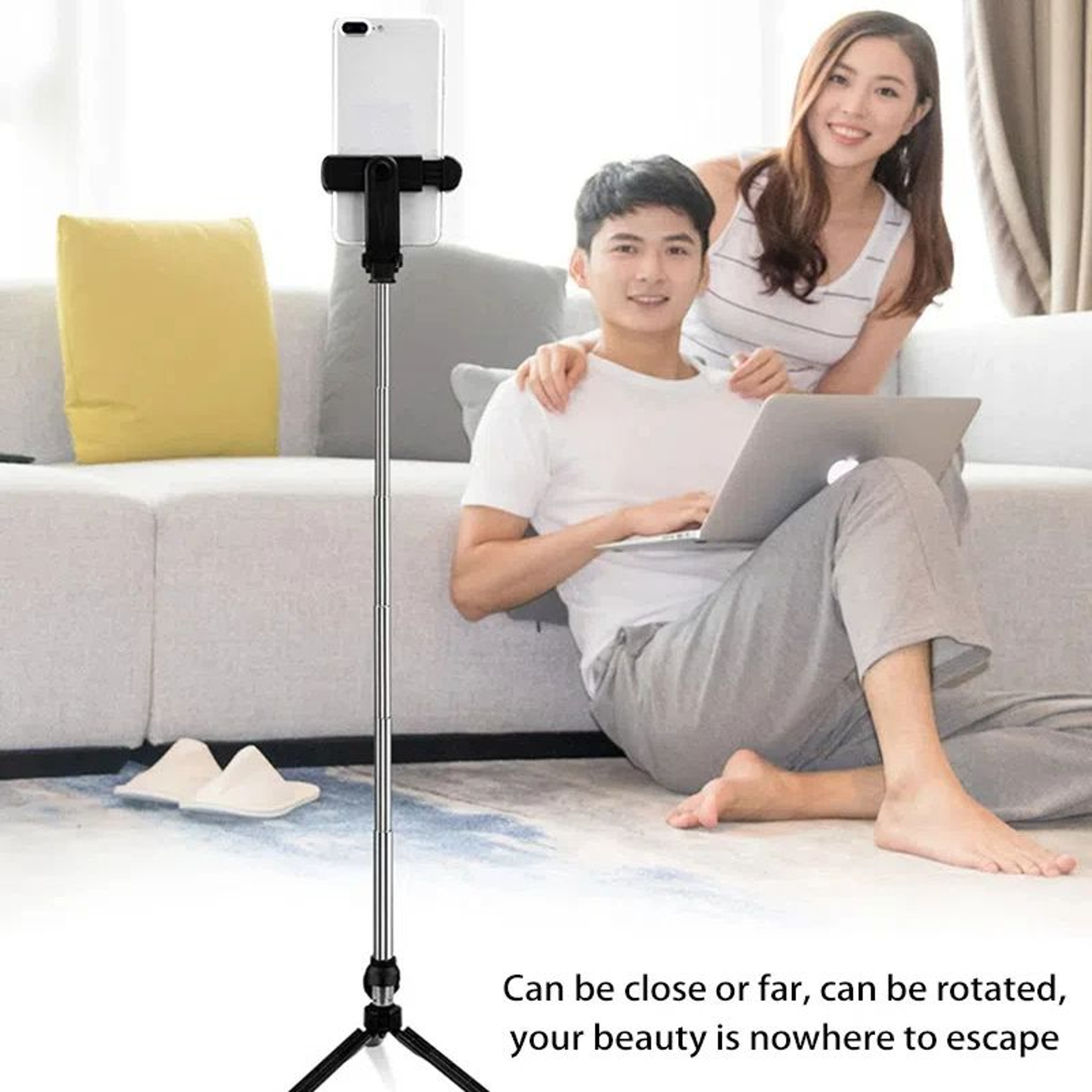 Portable Wireless Selfie Stick Tripod With Bluetooth Remote For IPhone  Android 5