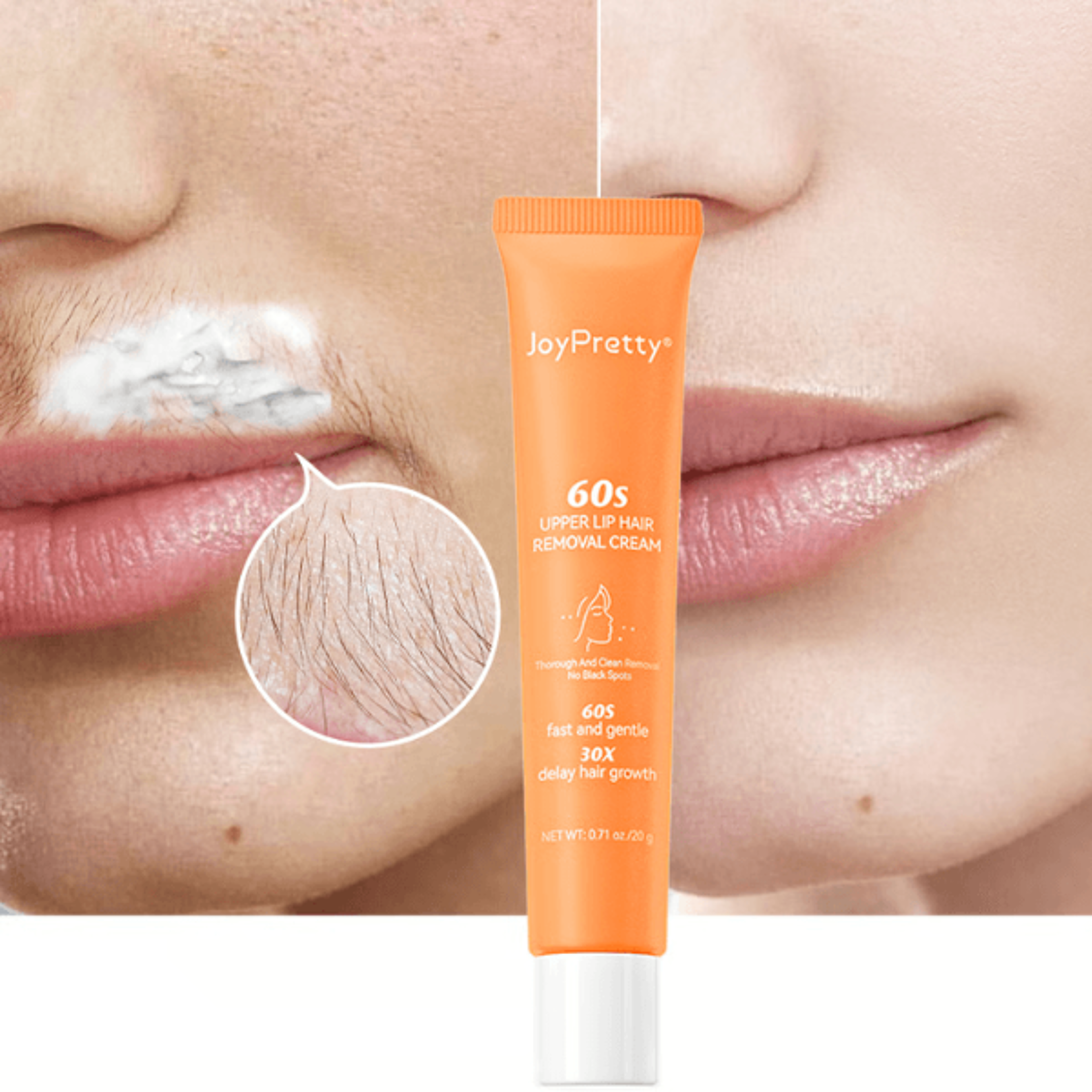Gentle Hair Removal Cream for Women Fast  Painless