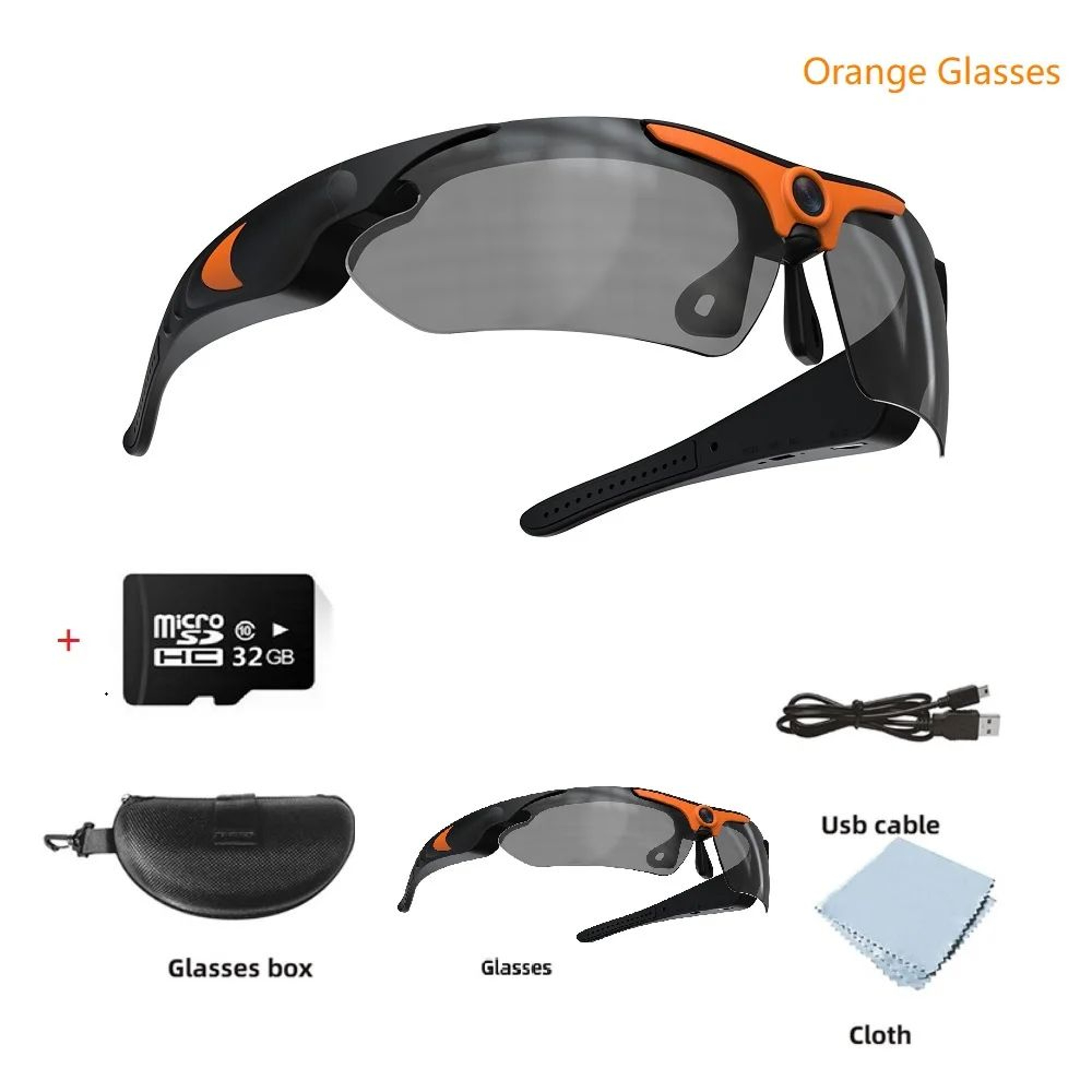 HD 1080P Smart Camera Glasses  Polarized Sports Sunglasses With Hidden Video Recorder 7