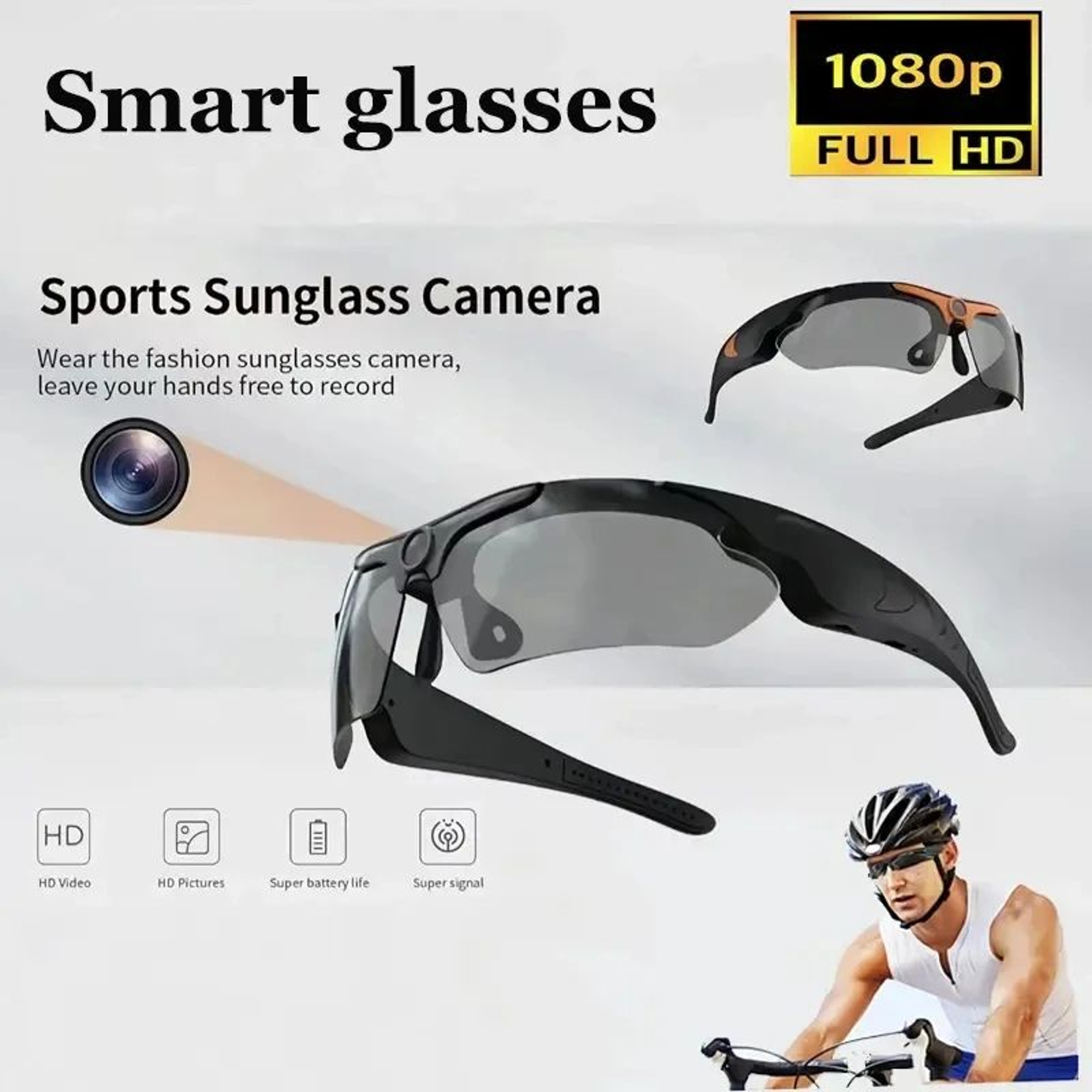 2026 Smart Camera Glasses  1080P HD Outdoor Sports Recording Eyewear 0
