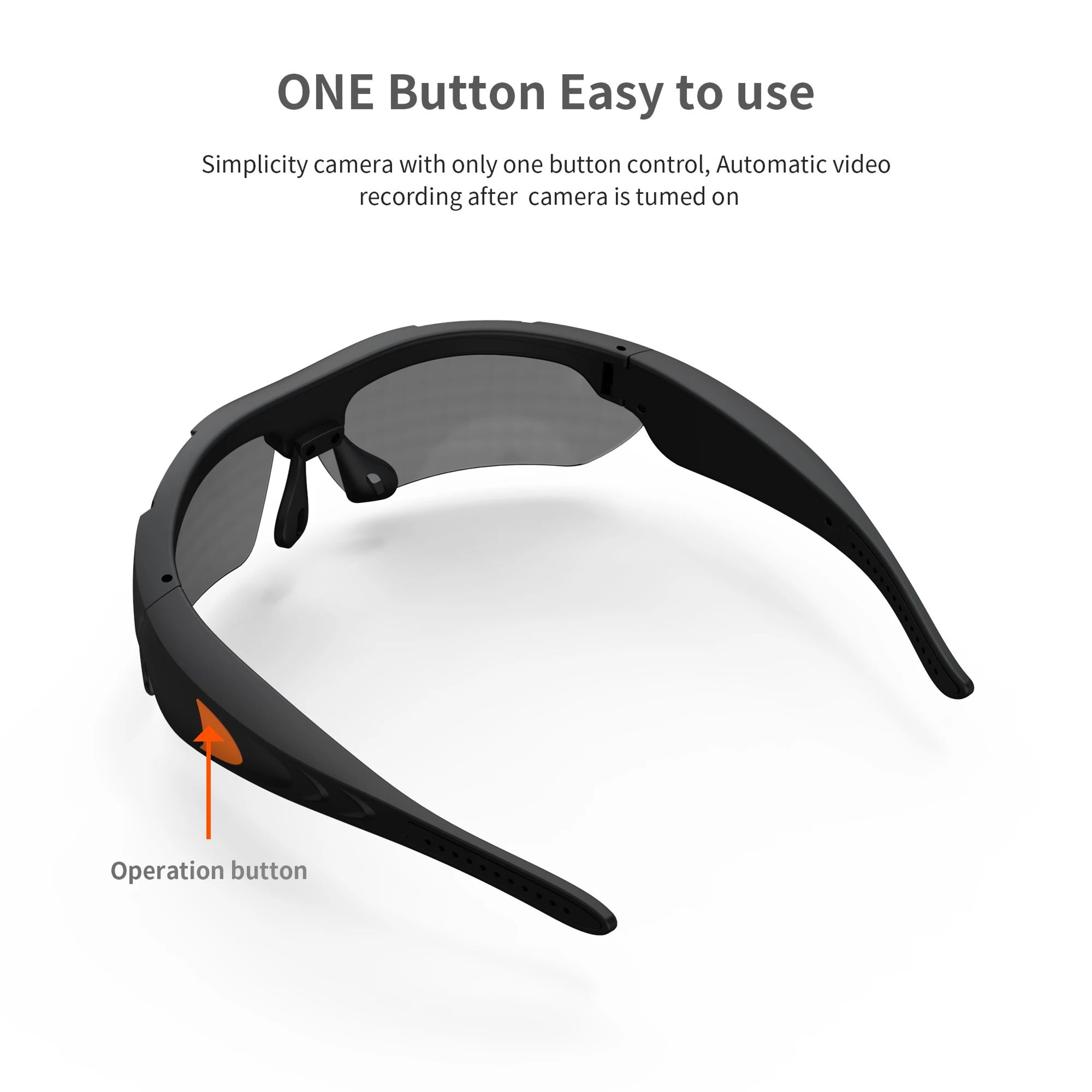 1080P Full HD Smart Camera Sunglasses  WideAngle Outdoor Sports Video Glasses 4