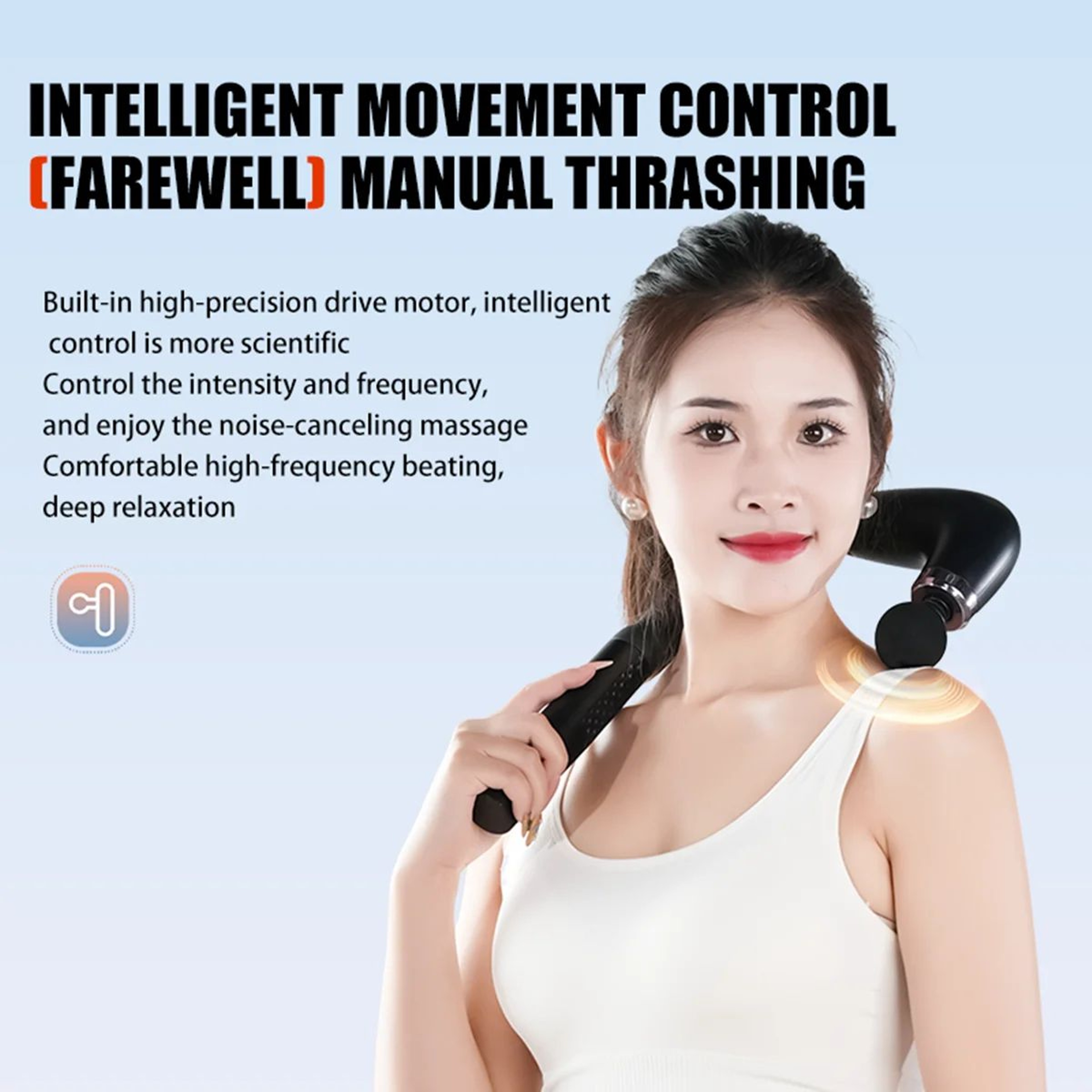 Electric Fascia Massage Gun  Deep Tissue Muscle Relaxation Percussion Massager For Fitness  Recover 1