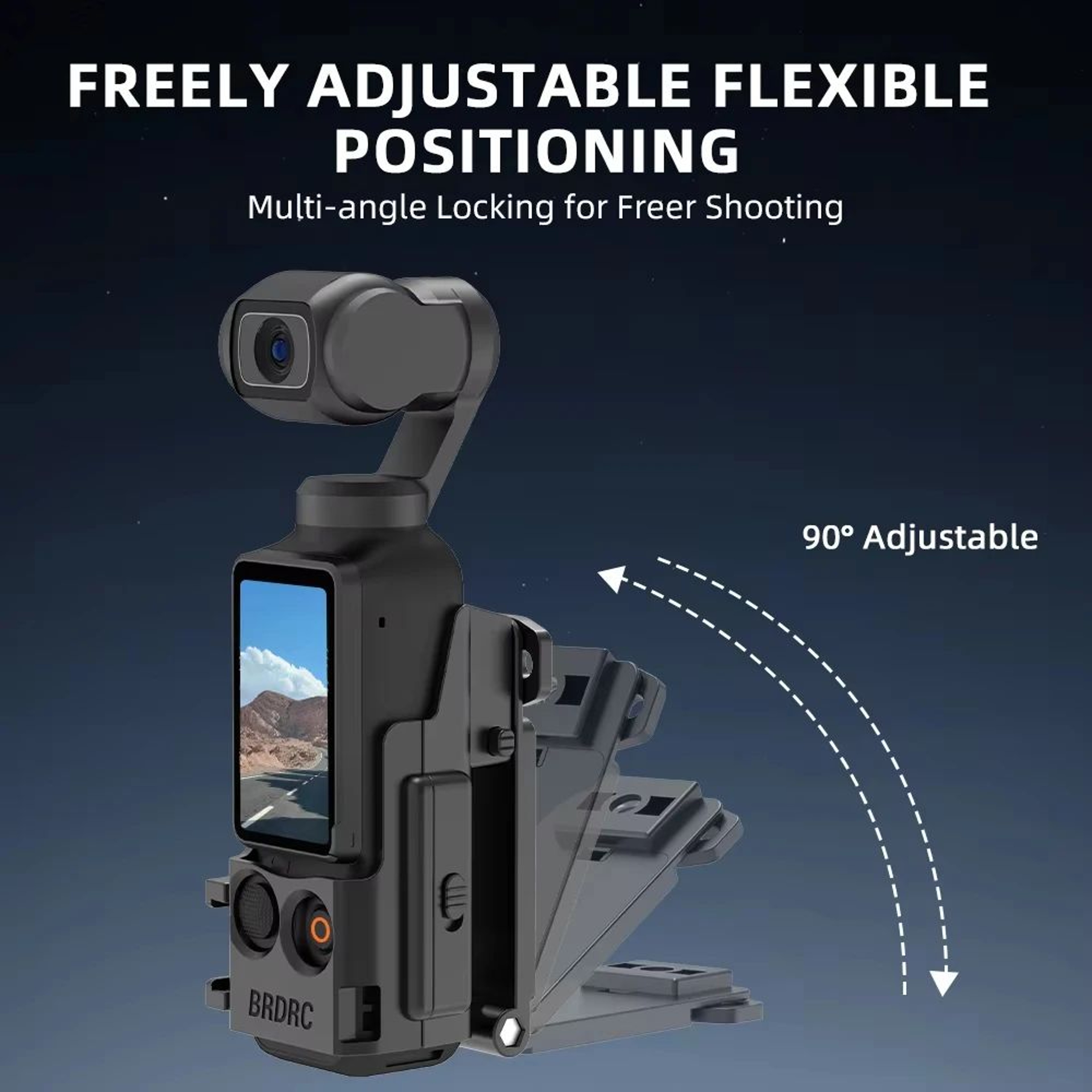 BRDRC Magnetic Mount For DJI Osmo Pocket 3  Quick Release Adapter Frame Holder For Travel Vlogging 4