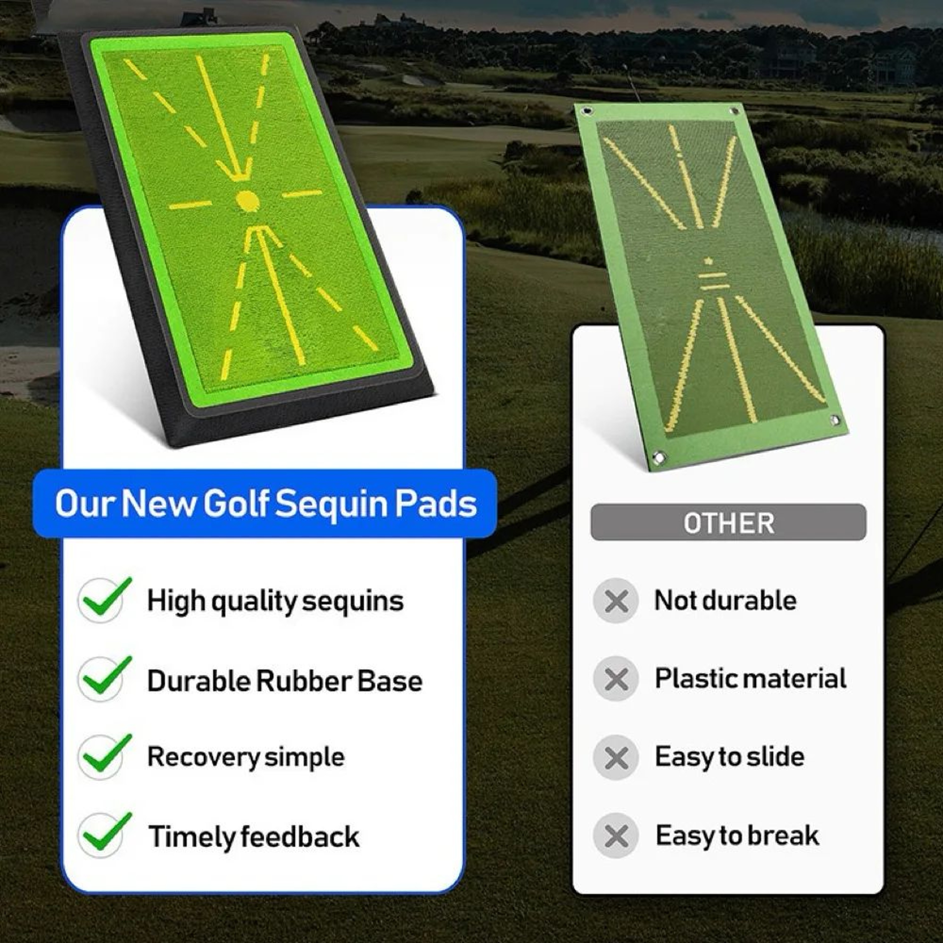 Golf Strike Mat  Swing Trace Detection Training Pad For Beginner Golf Practice 1