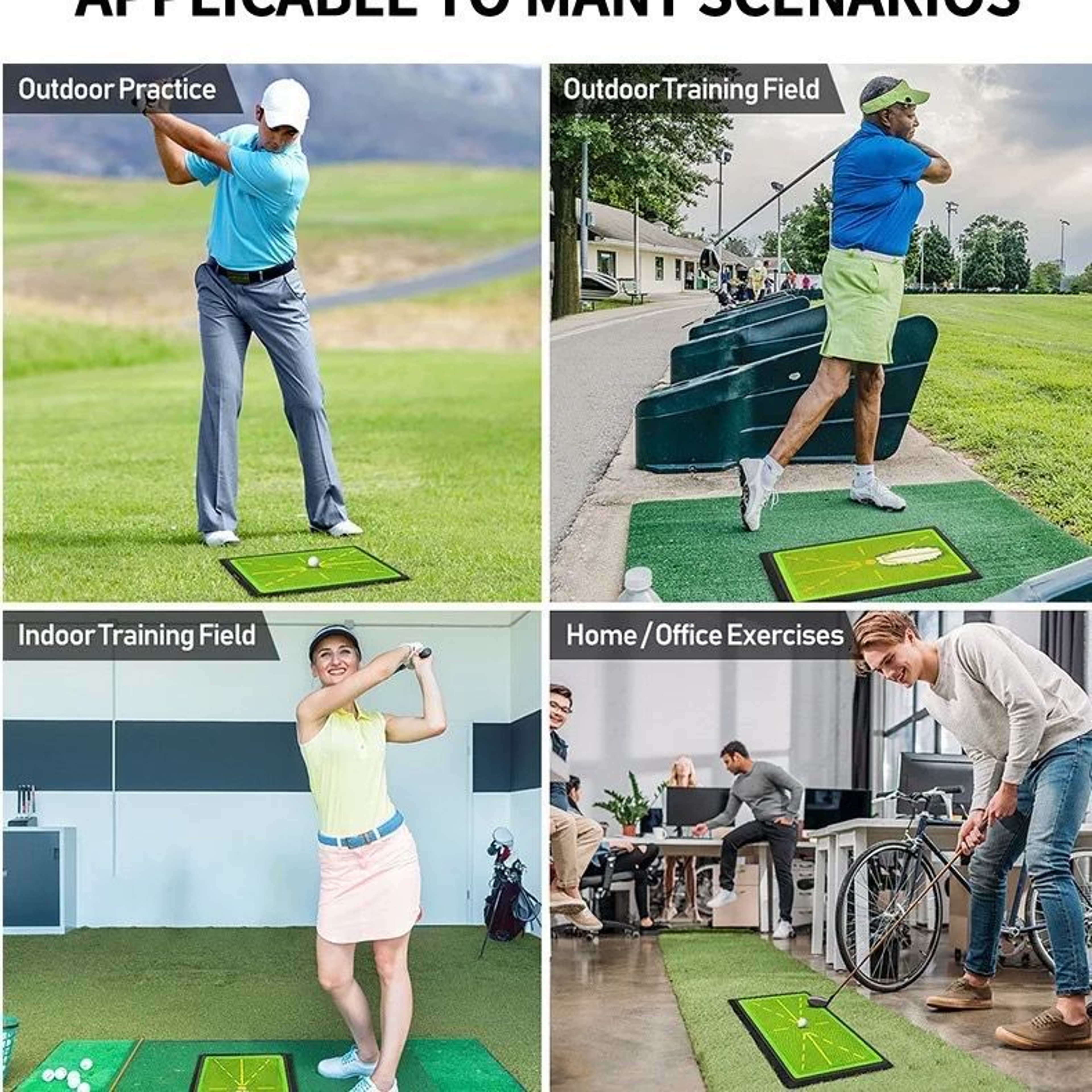 Golf Strike Mat  Swing Trace Detection Training Pad For Beginner Golf Practice 2