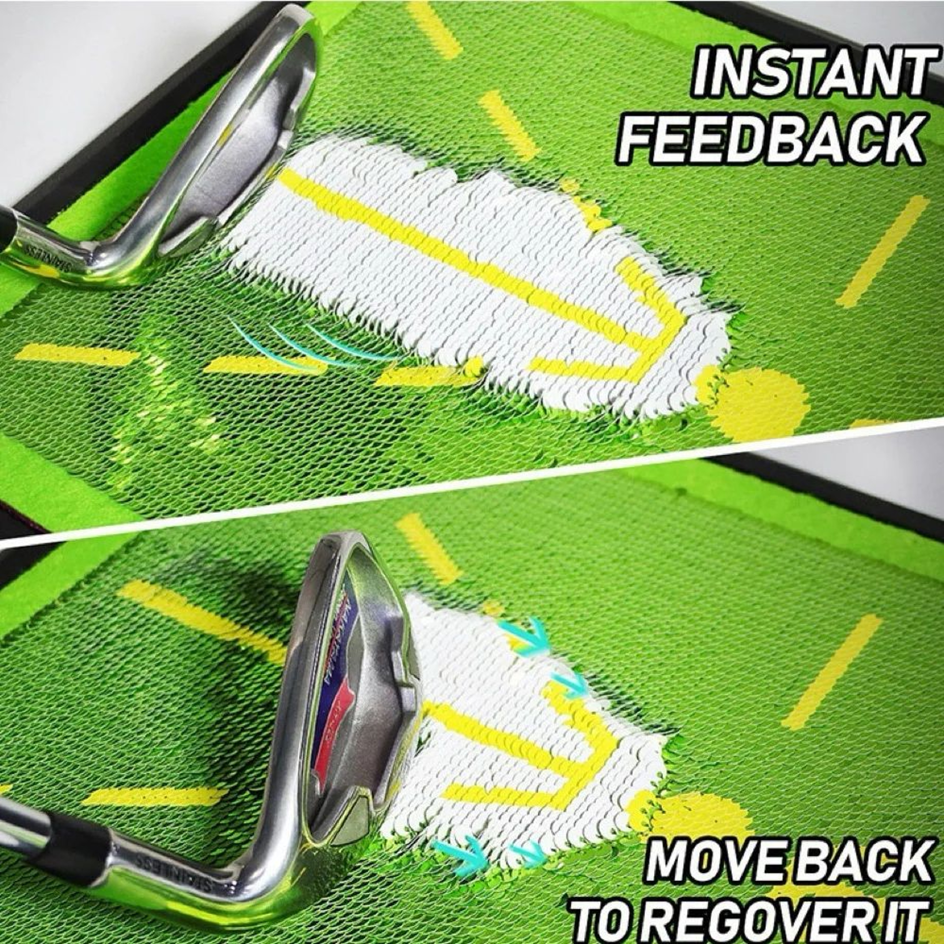Golf Strike Mat  Swing Trace Detection Training Pad For Beginner Golf Practice 3