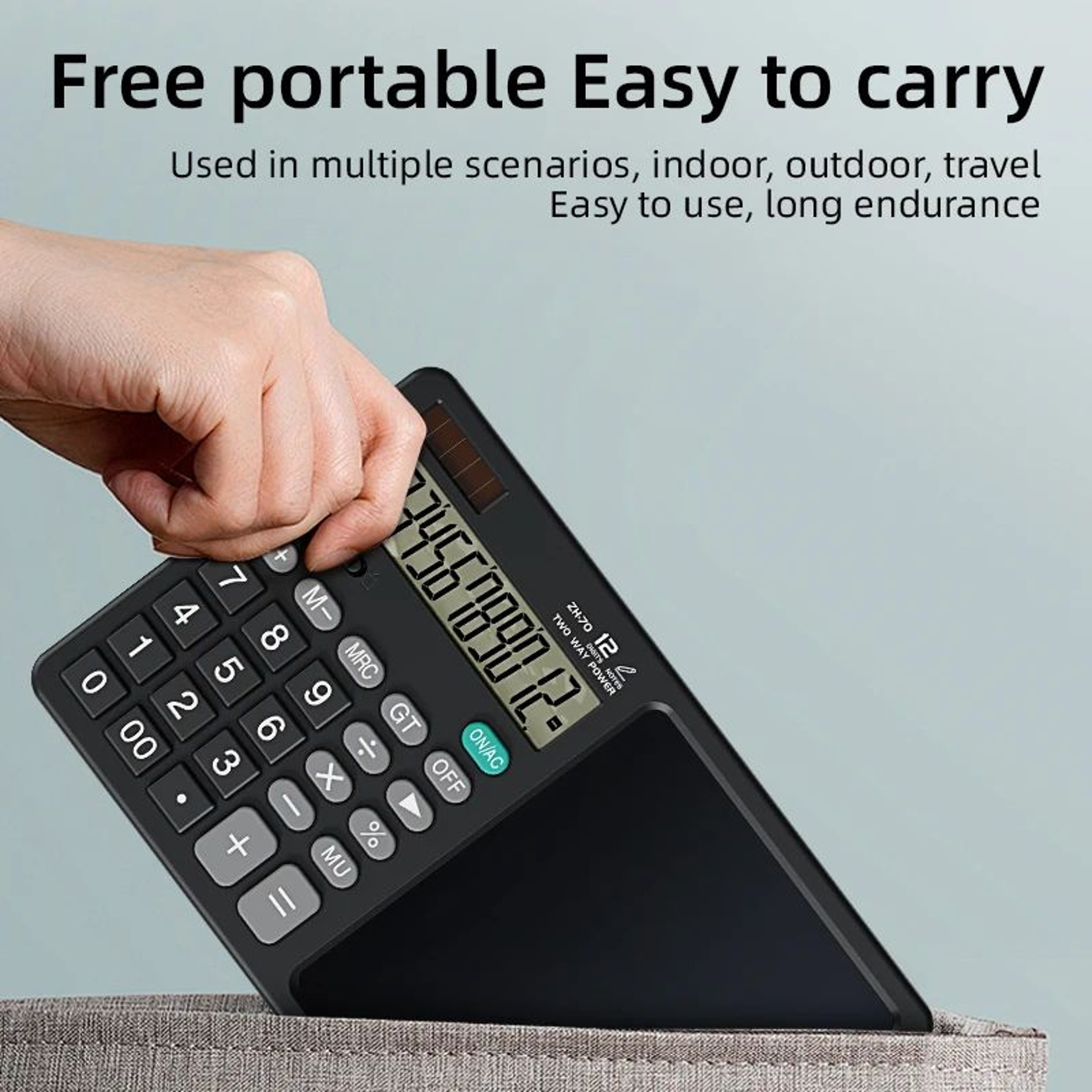Calculator Writing Tablet  12 Digit Scientific Calculator  LCD Drawing Memo Pad With Stylus 1
