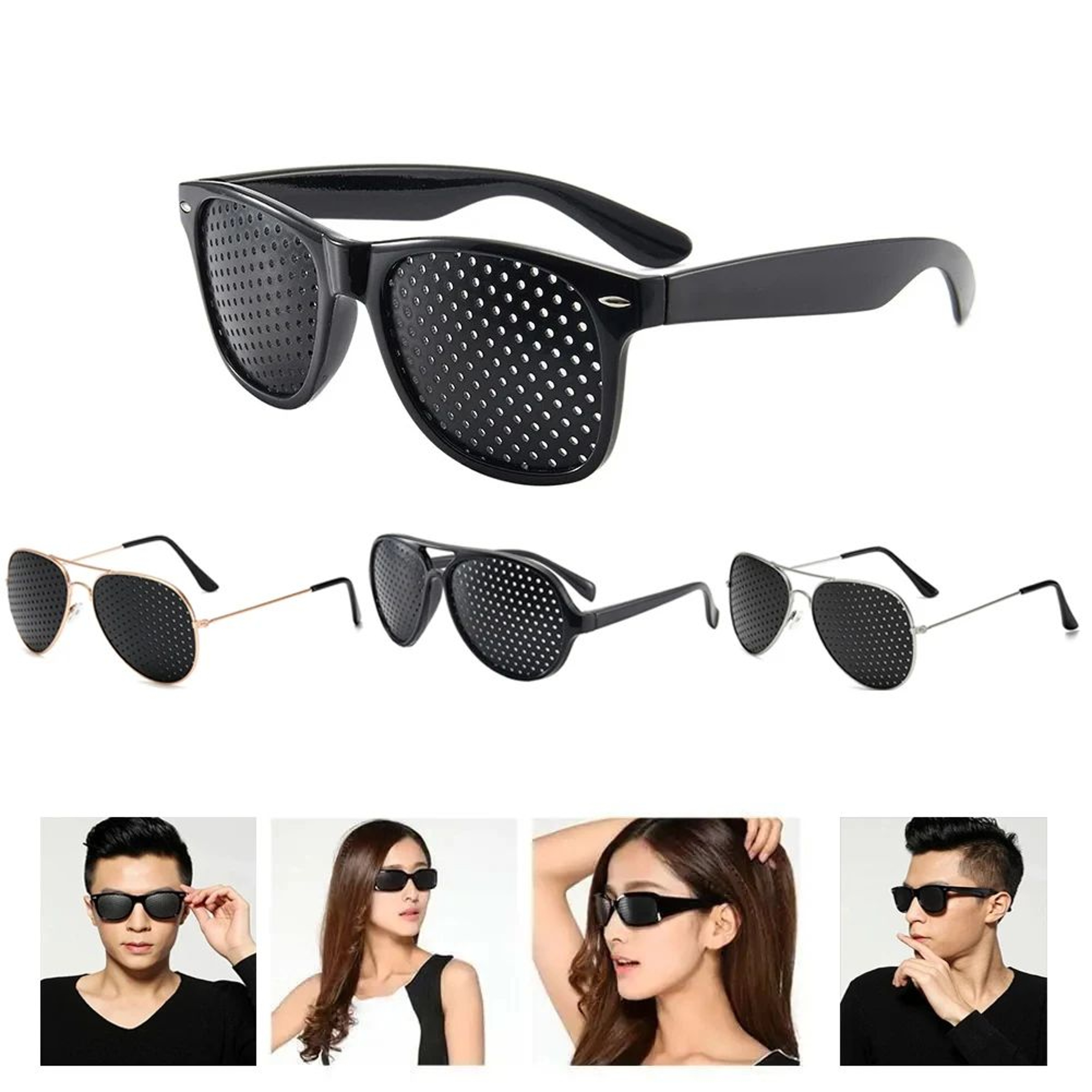 AntiMyopia Pinhole Glasses  Vision Correction Eye Protection  AntiFatigue Eyewear 0