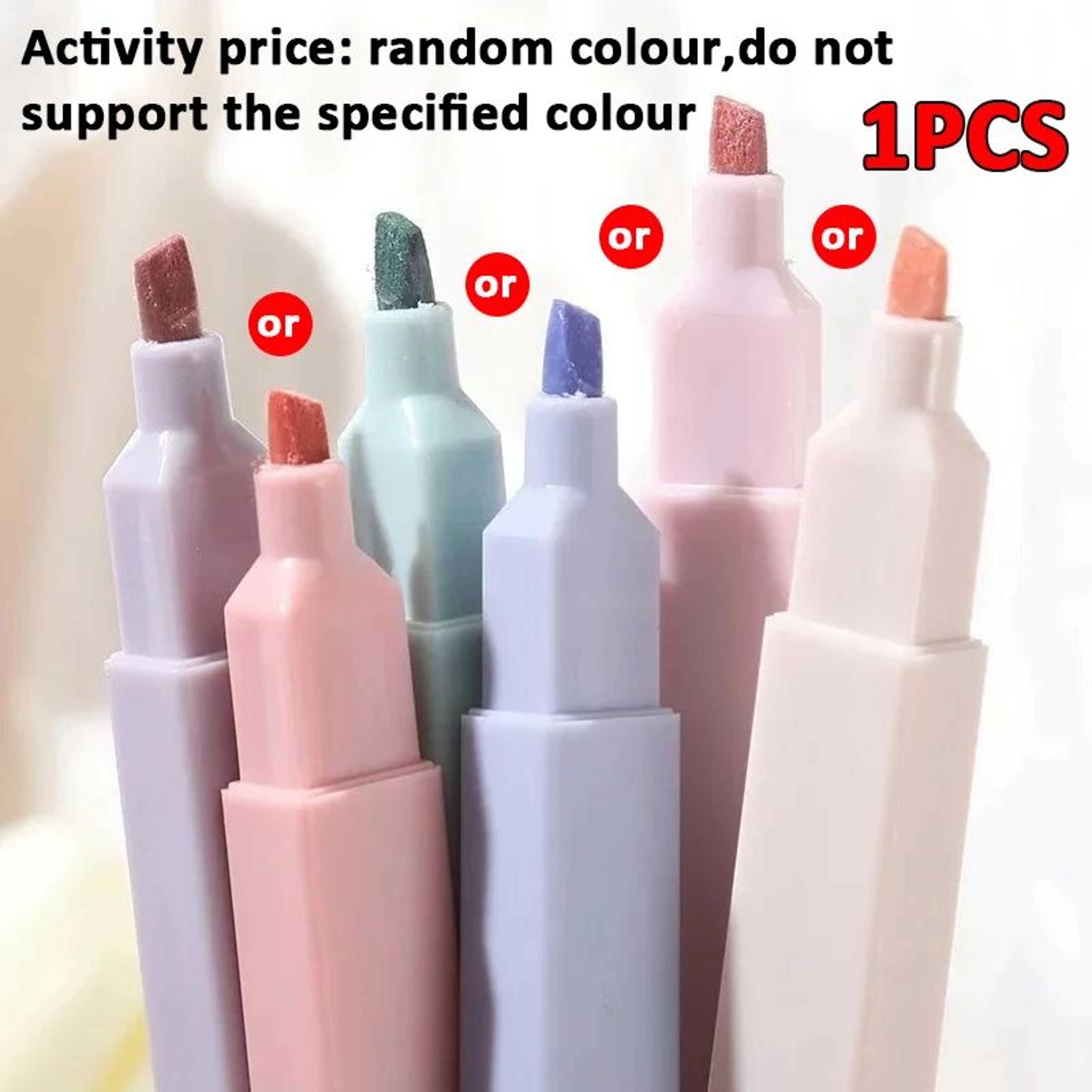 Kawaii Pastel Highlighter Pens Set  6PCS Smooth Color Markers For School  Journaling 6