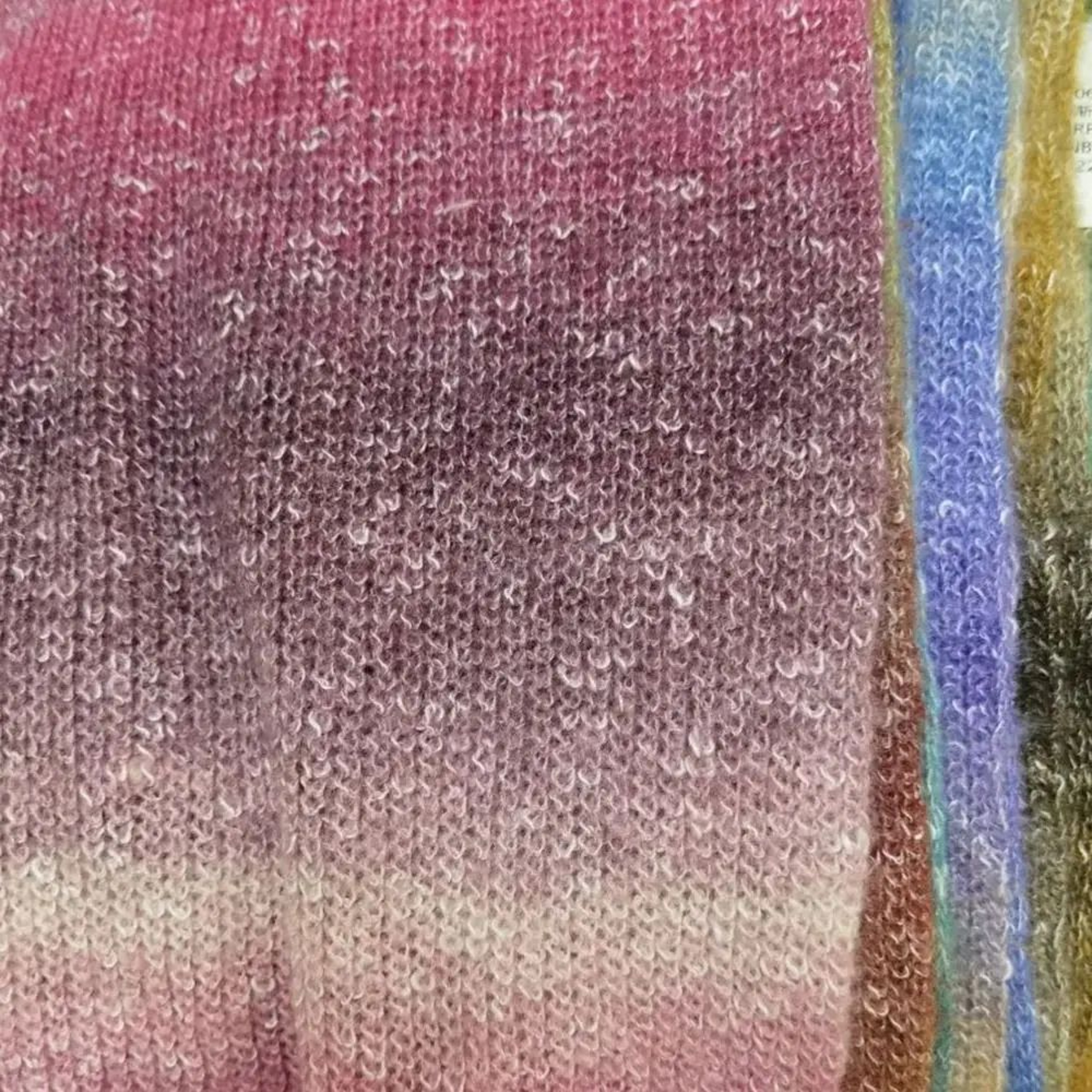 Rainbow Gradient Cake Yarn Organic Cotton Blend Crochet Yarn  Soft Knitting Yarn For DIY Sweaters S 4