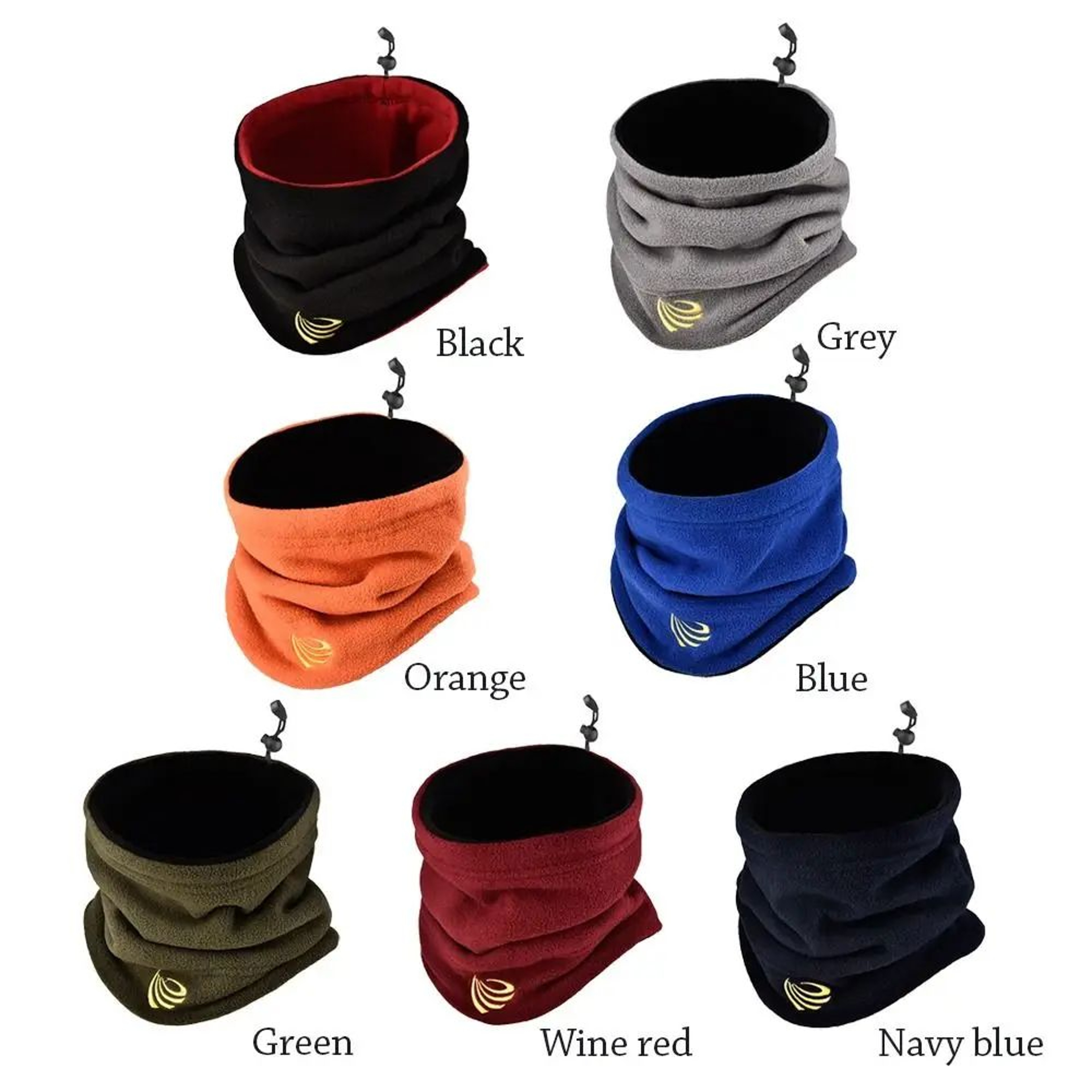 Winter Fleece Neck Gaiter  ColdProof Ski Face Cover Tube Scarf For Men  Women 4