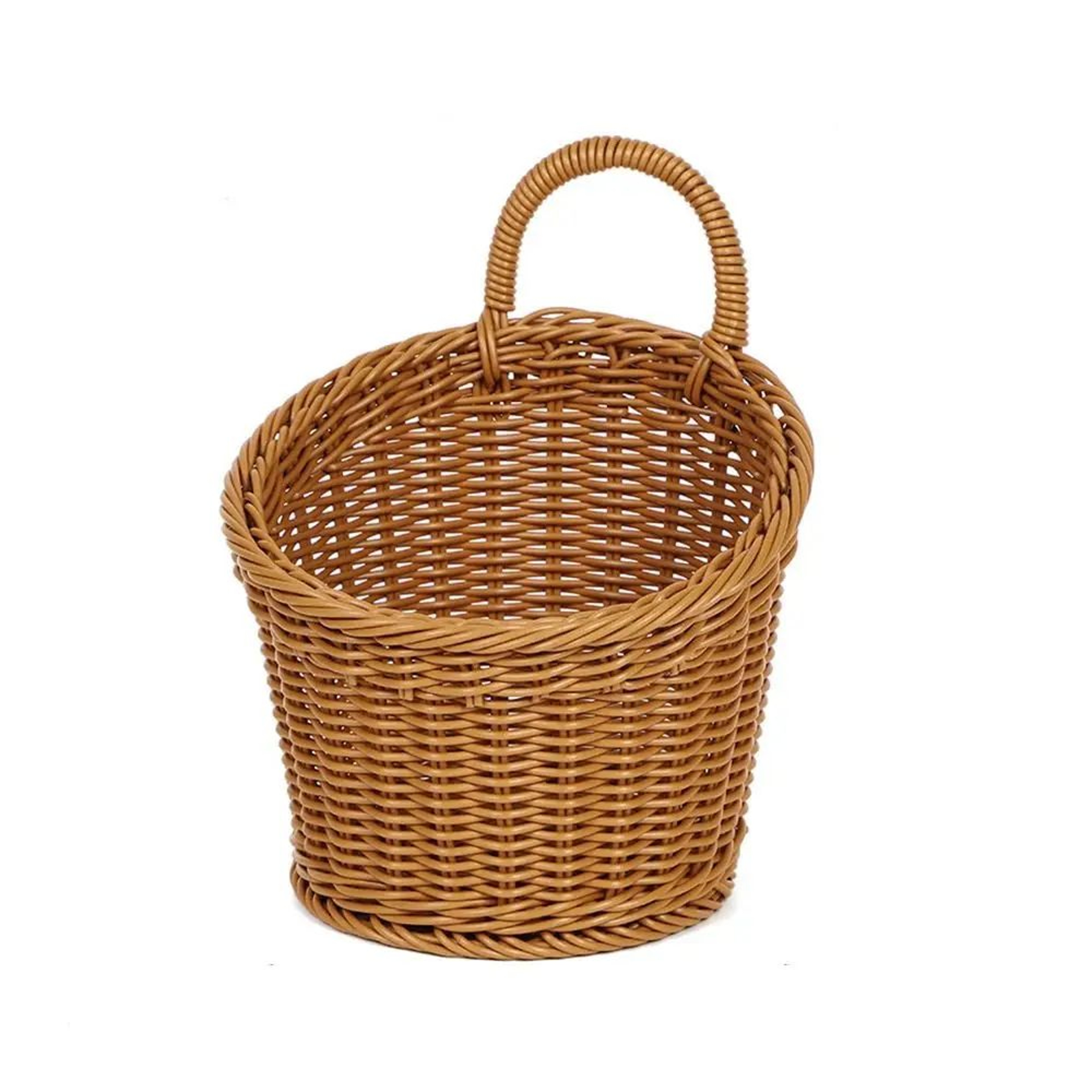 Imitation Rattan Hanging Storage Basket  Handwoven Kitchen Fruit Vegetable Organizer Basket With Ha 10