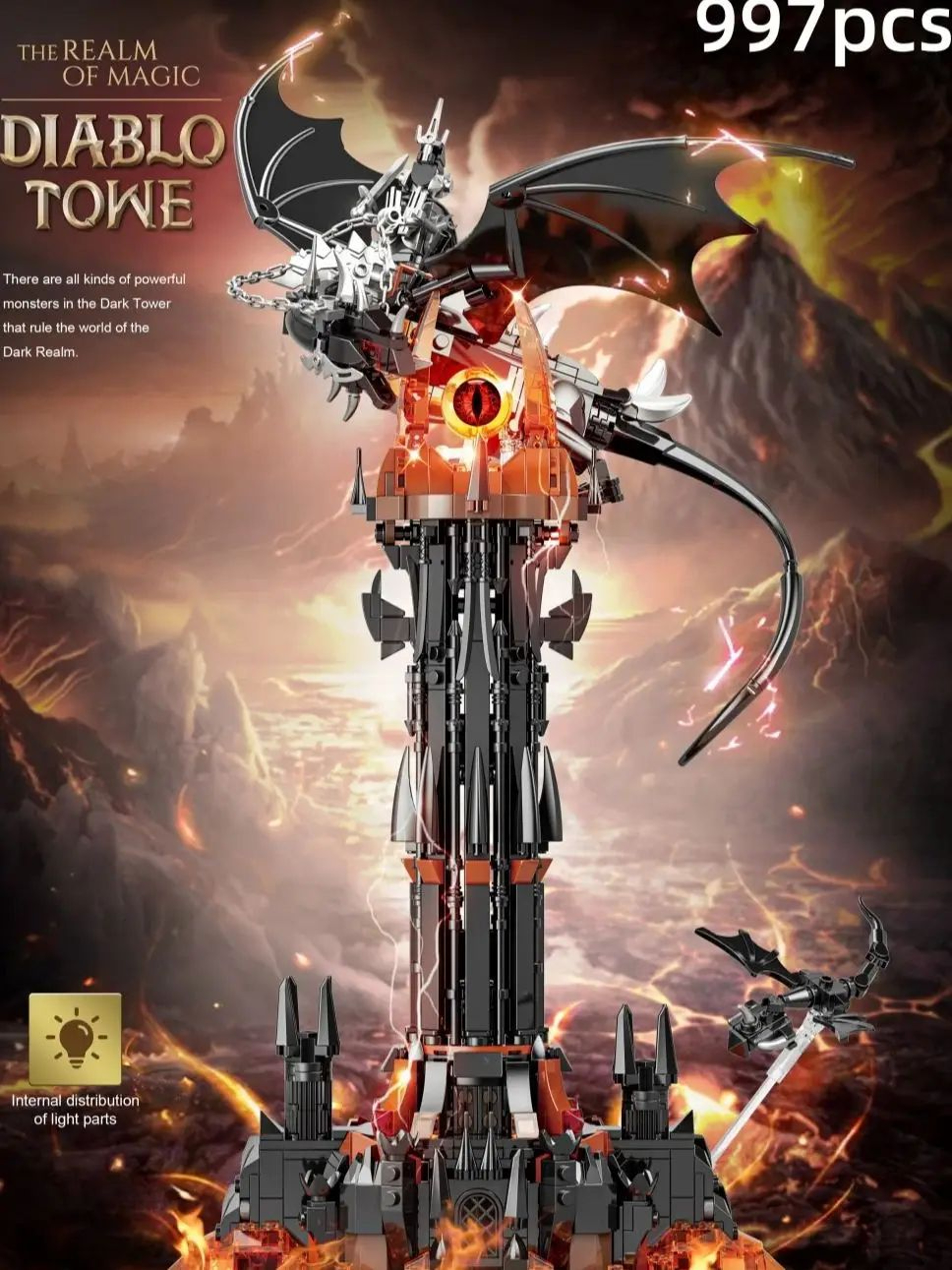 Fantasy Fortress Castle Building Blocks  Magic Tower Assemble Bricks Toy Compatible With Lego 3