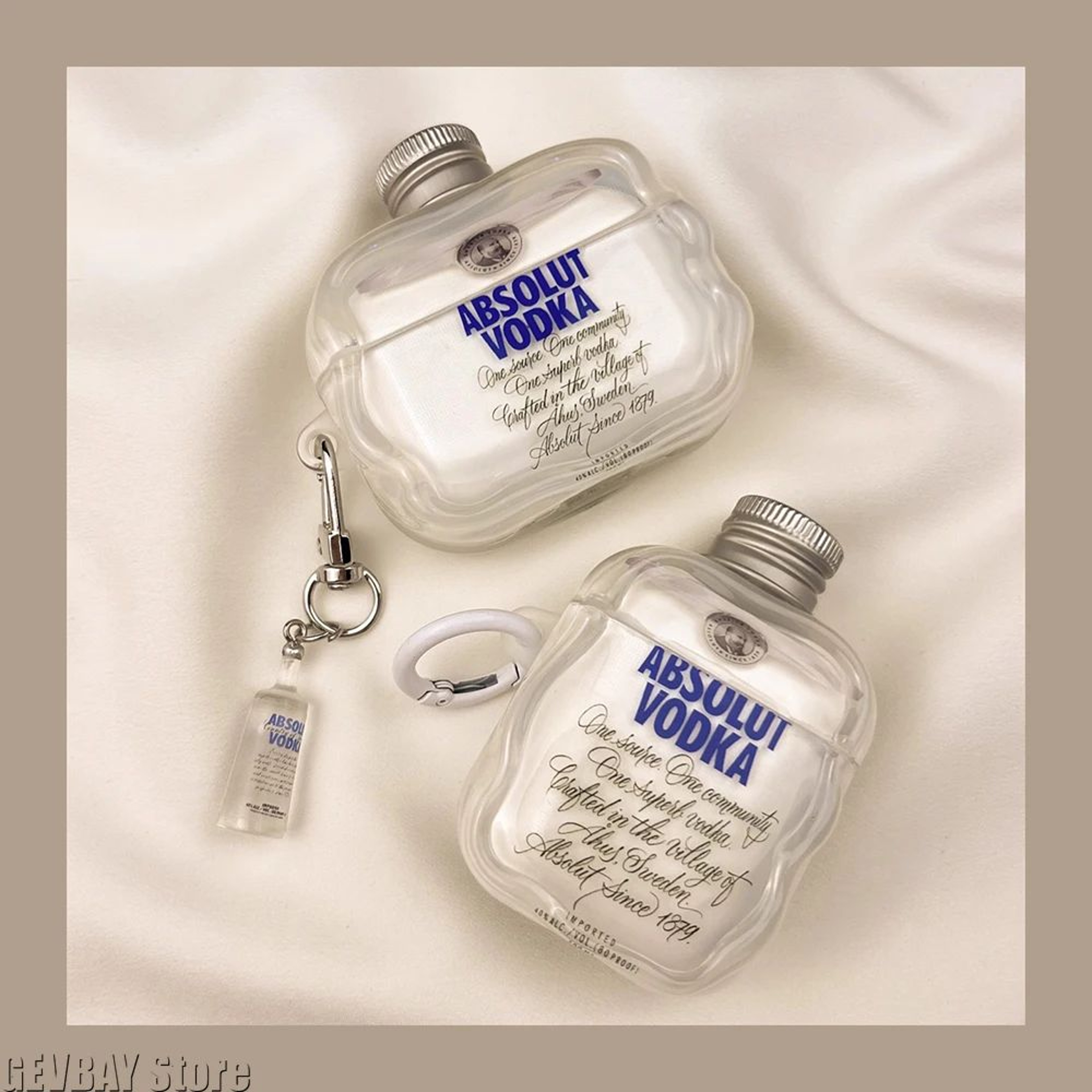 Vodka Bottle AirPods Case For AirPods 43Pro 2  Funny 3D TPU Protective Earphone Cover 1