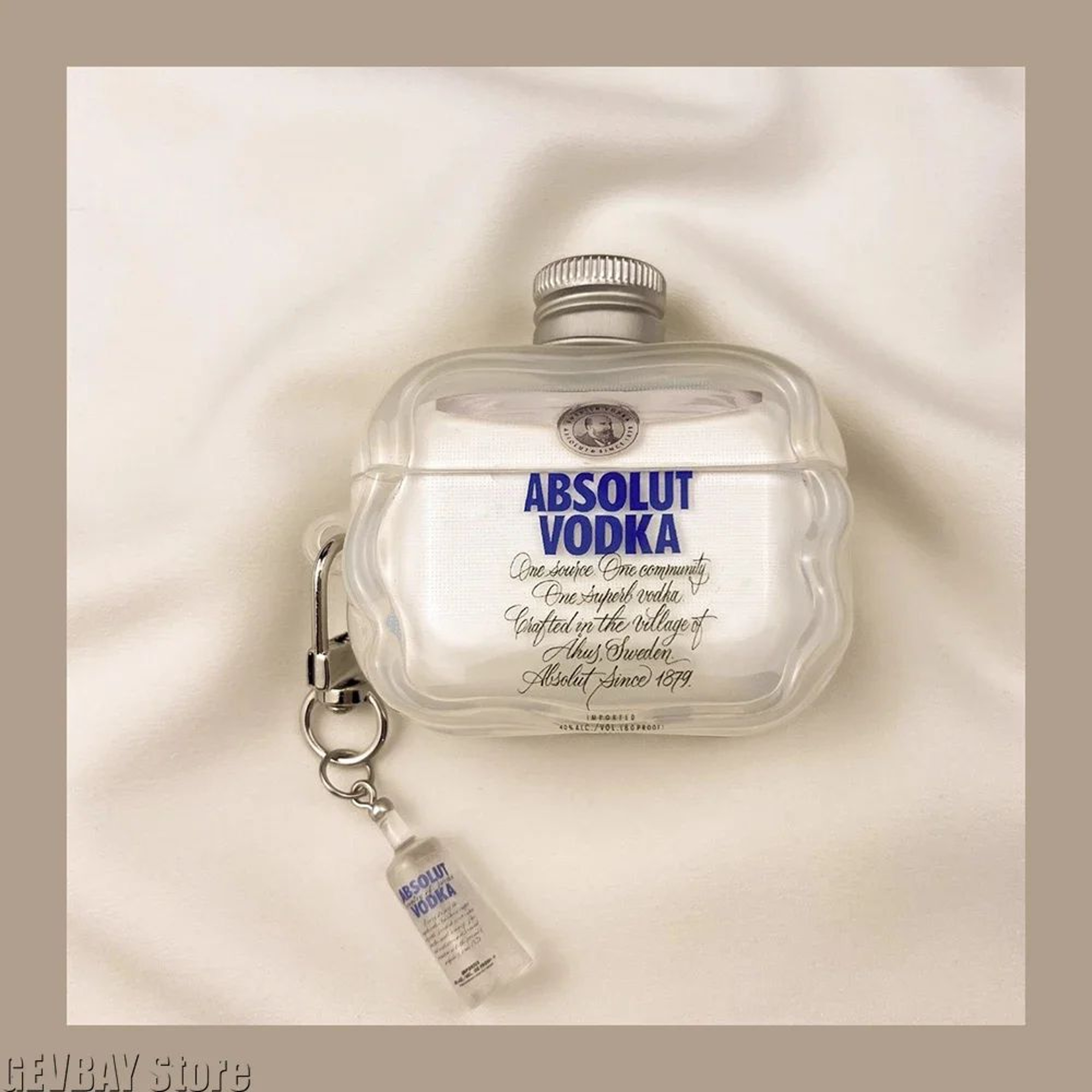 Vodka Bottle AirPods Case For AirPods 43Pro 2  Funny 3D TPU Protective Earphone Cover 8