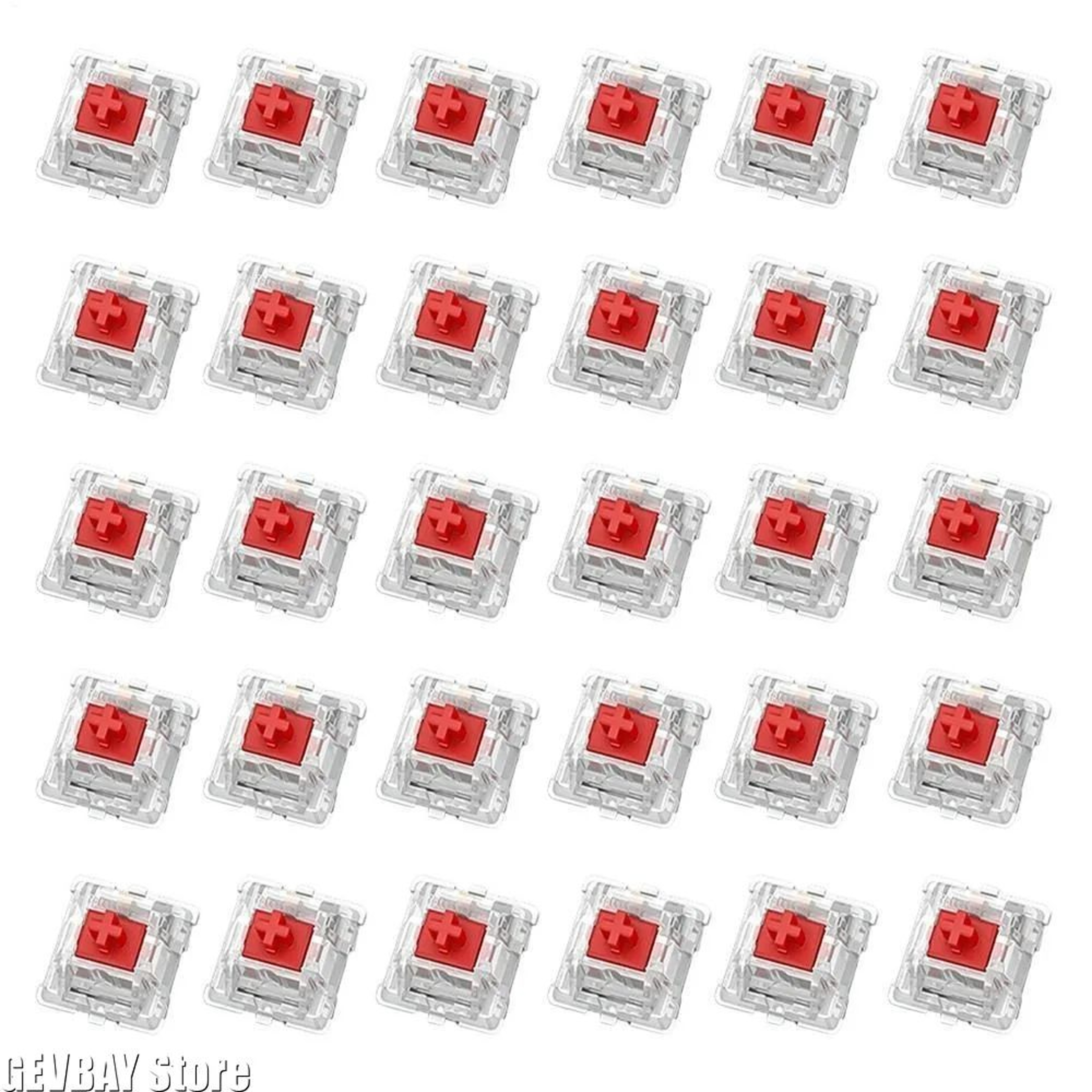 30pcs Mechanical Keyboard Switch Set  Blue Brown Red Black 2Pin Tactile Clicky Key Switch Replaceme 3