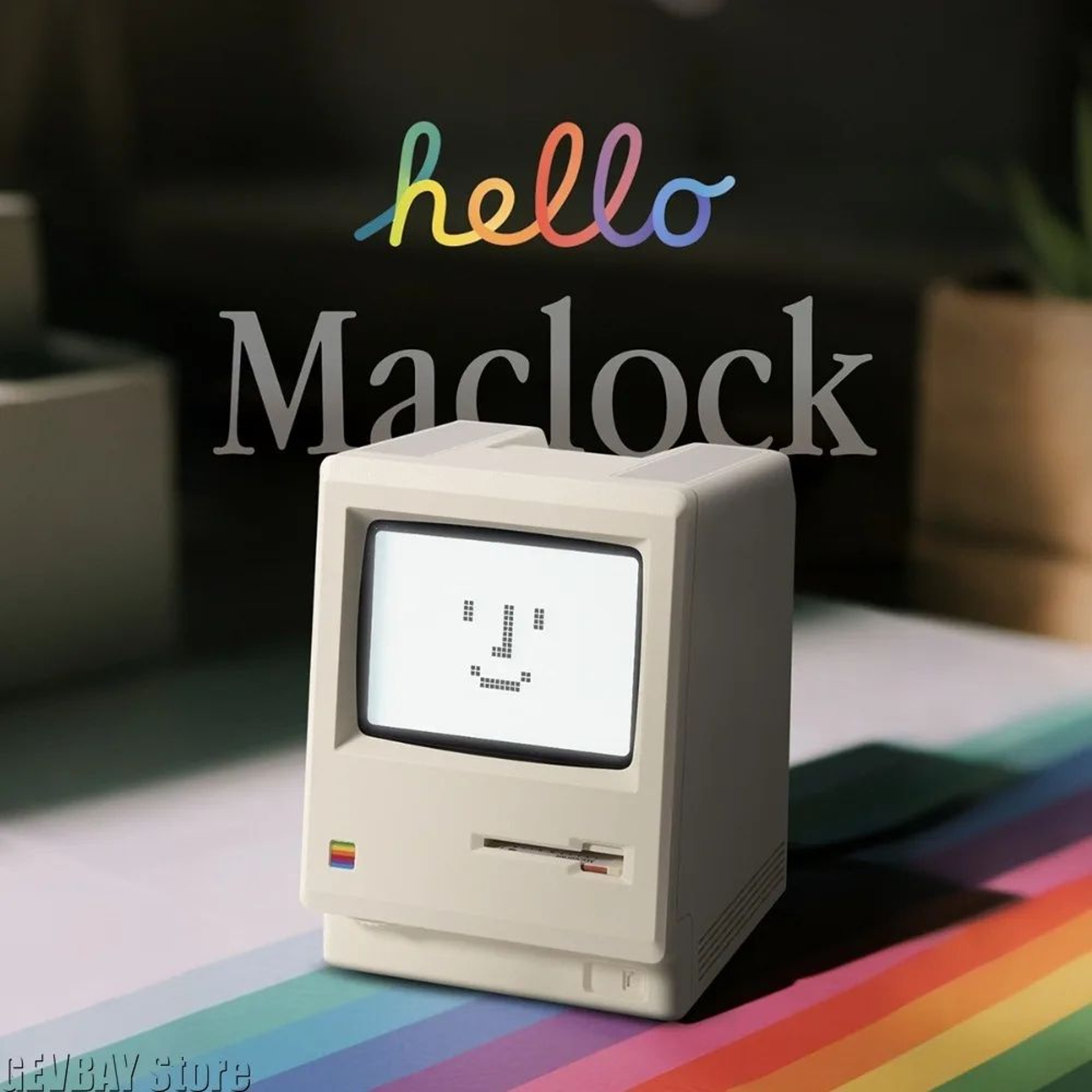 RetroGlow Digital Alarm Clock  Vintage Rechargeable Desk Clock With Adjustable Night Light 0