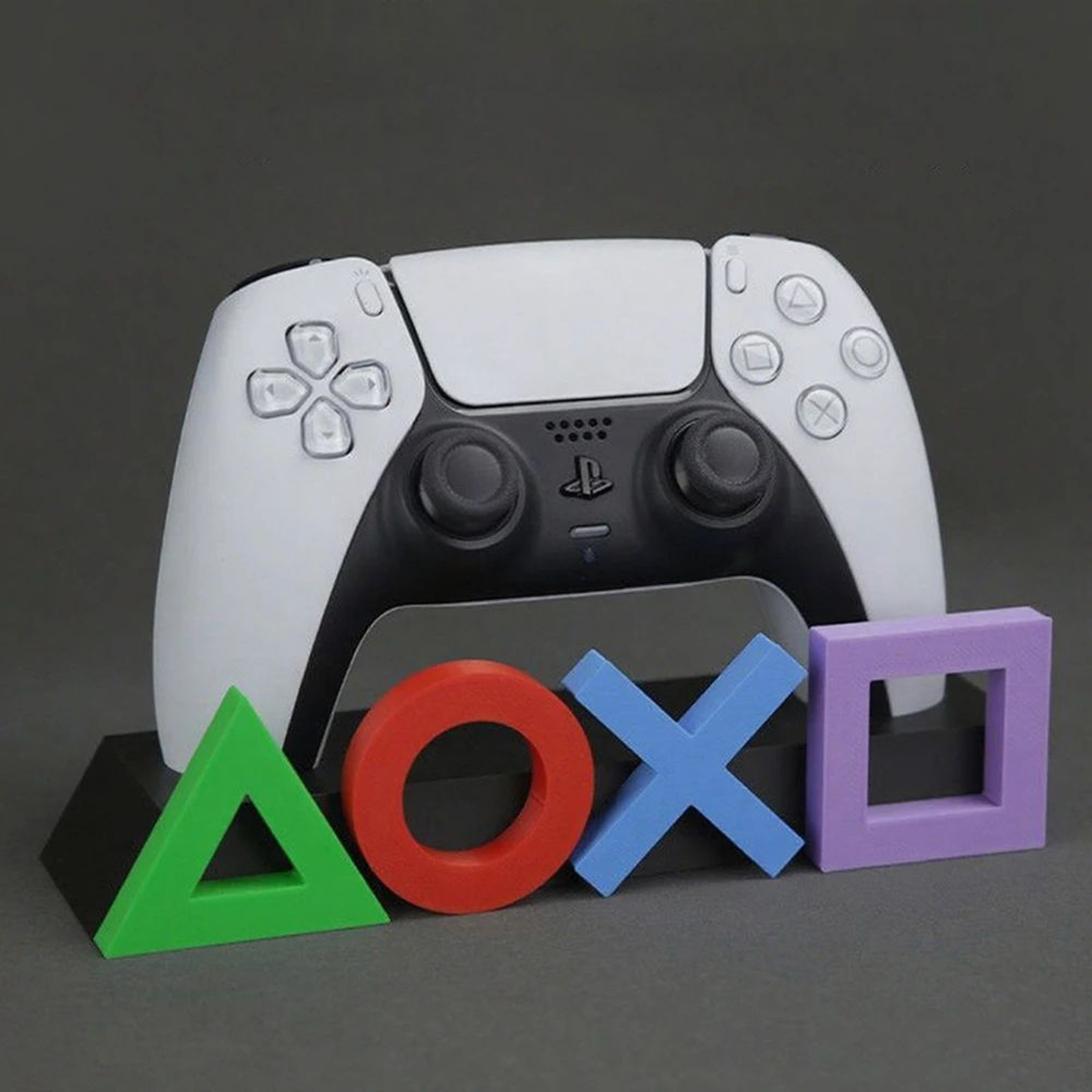 PlaySymbol PS5 Controller Stand  Creative Gamepad Storage Holder  Desktop Display Base 0