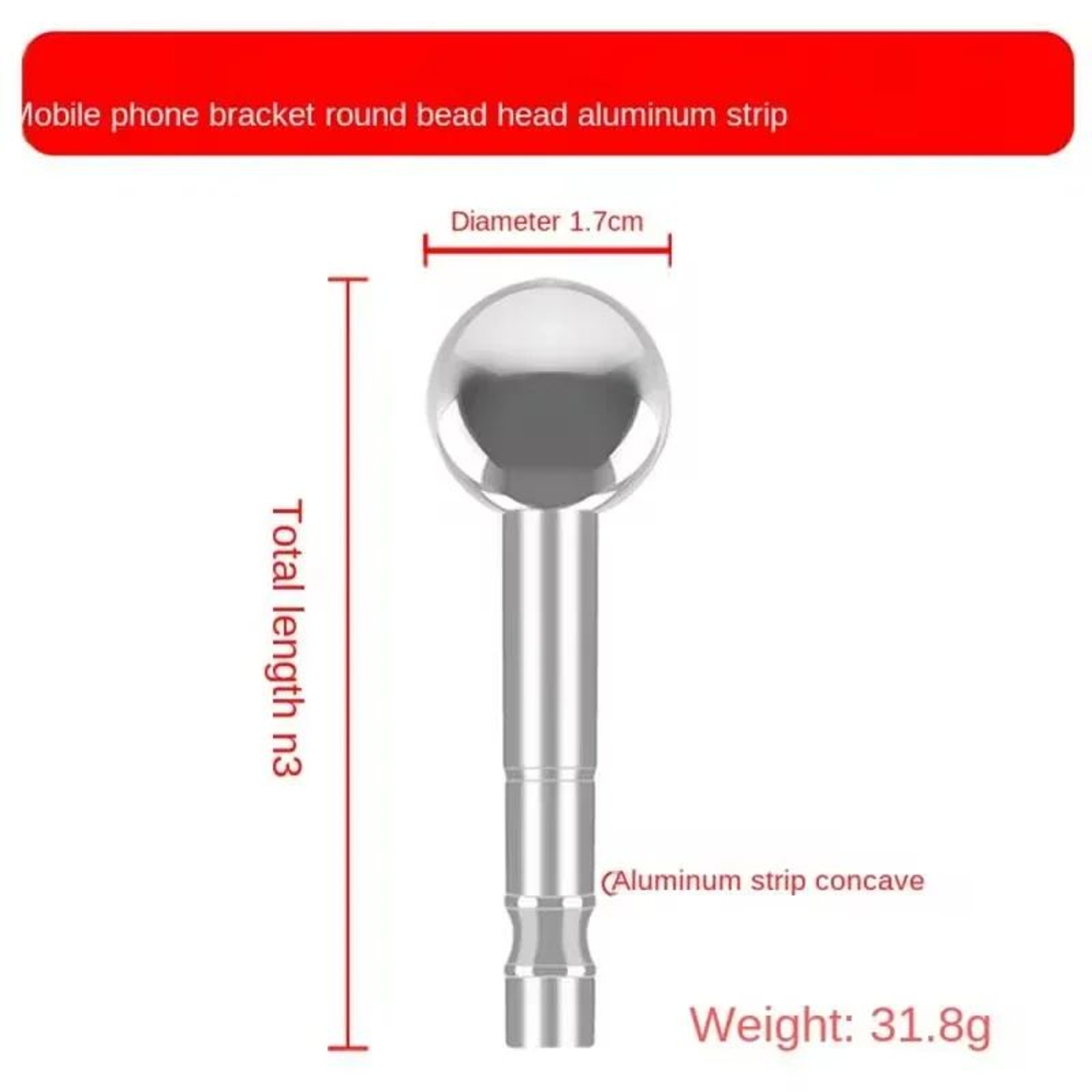 360 Ball Head Microphone Boom Arm Adapter  38 To 14 Metal Screw Mount Bracket For Cameras  Mics 3