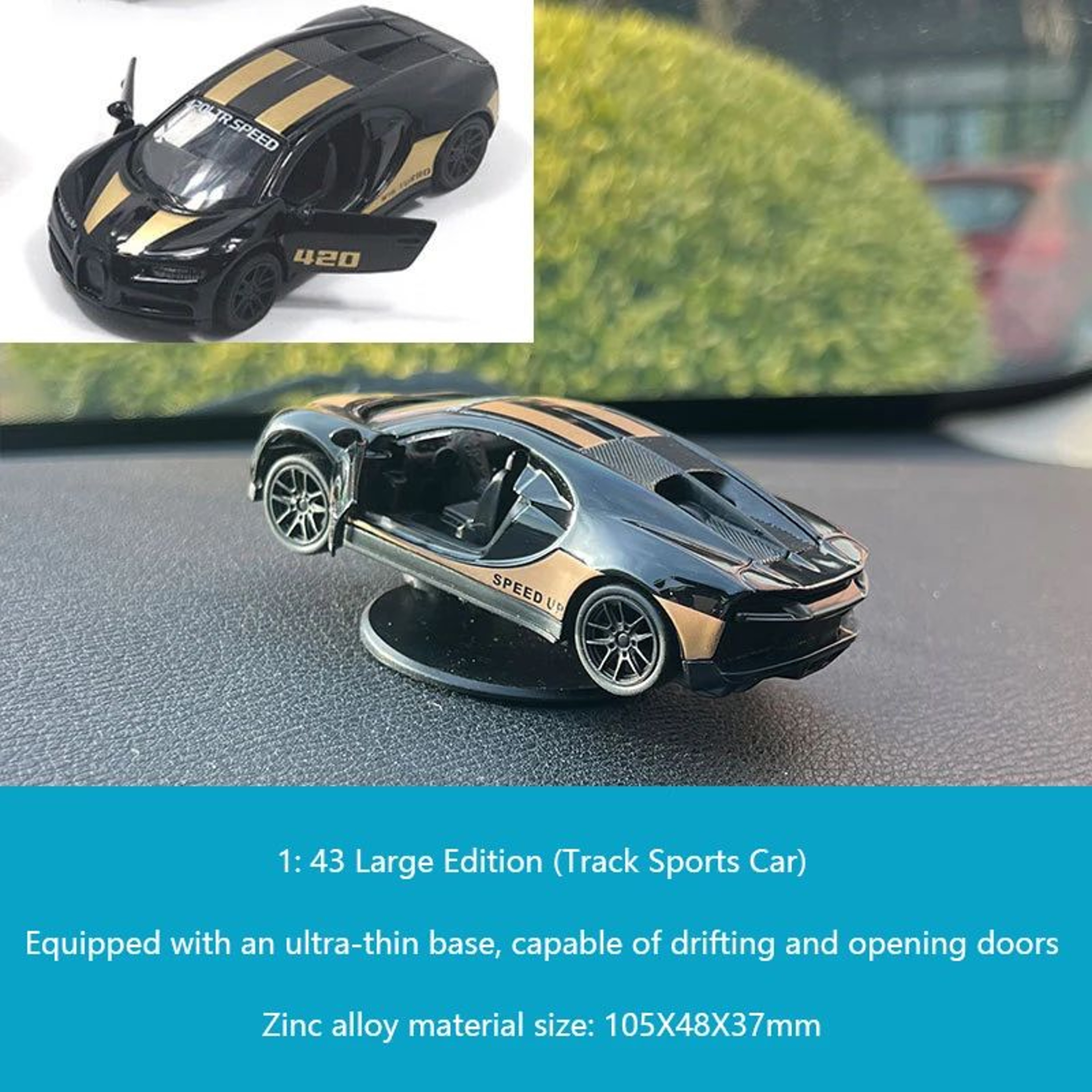 Drifting Racing Car Dashboard Ornament  Rotating Mini Car Model Interior Decor Gift For Car Lovers 11