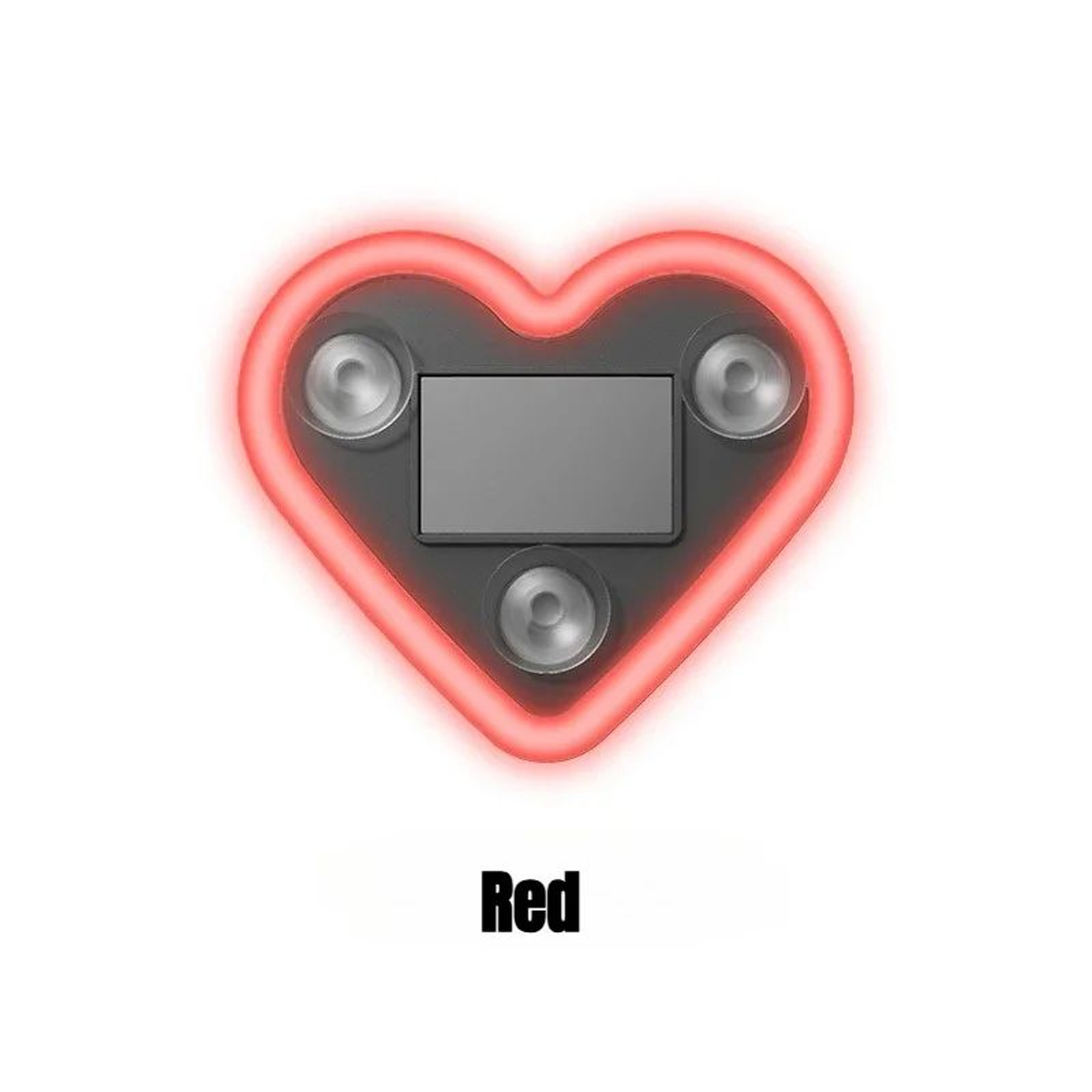 Universal Solar LED Heart Neon Car Interior Light  Window Ambient Atmosphere Decoration Lamp Gift 8