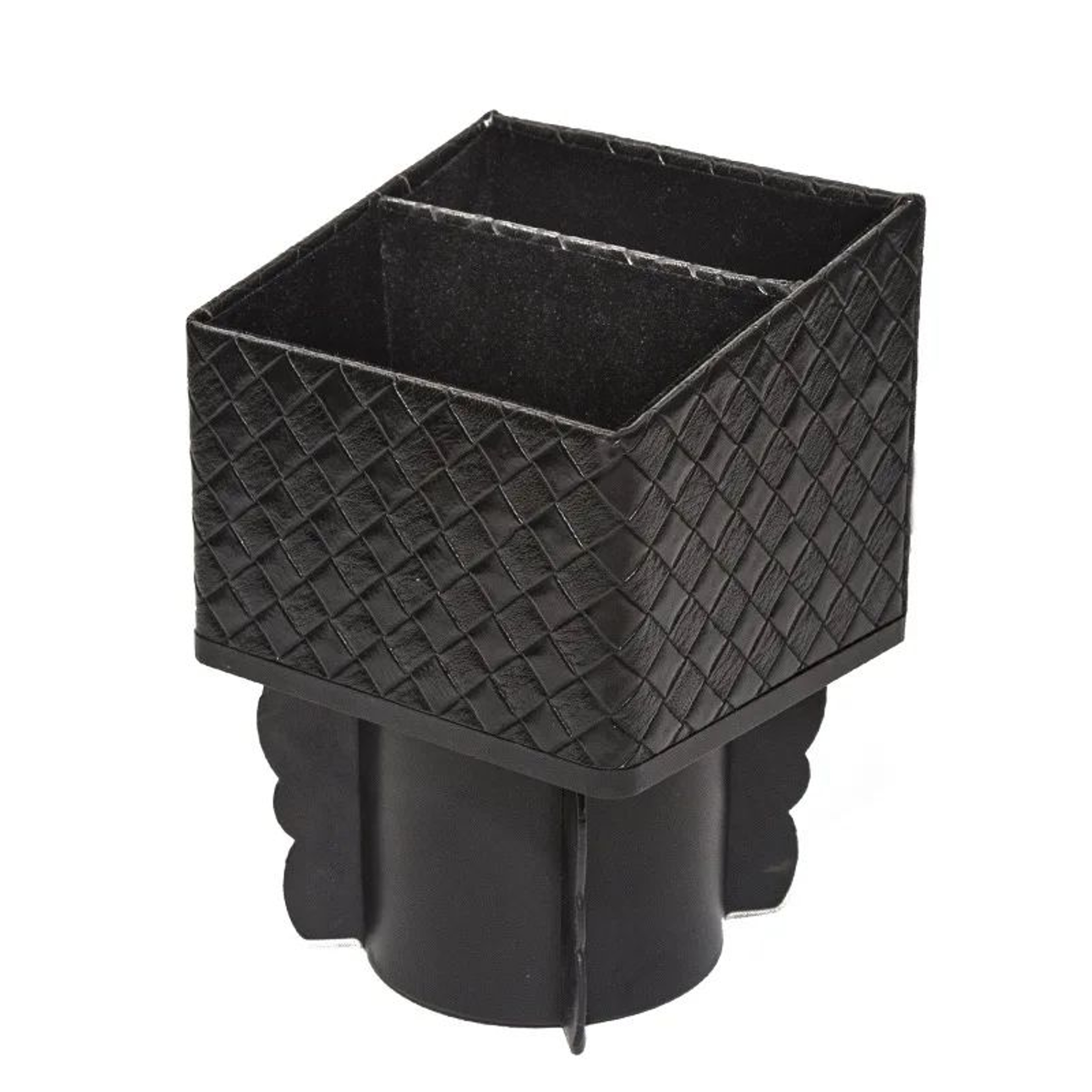 Luxury PU Leather Car Console Organizer Storage Box  Universal Phone Holder  Center Control Pocket  8