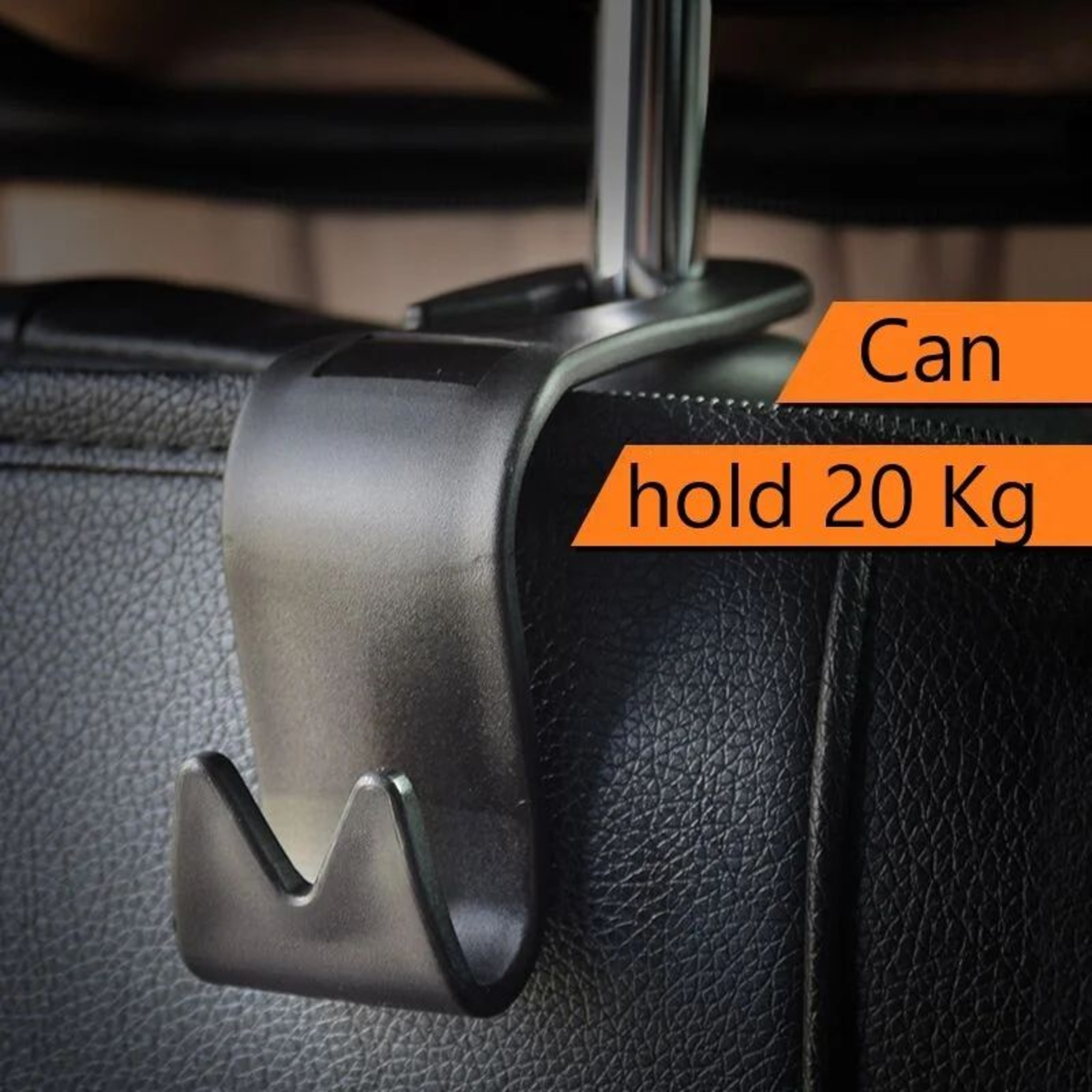 Universal Car Back Seat Headrest Hooks  HeavyDuty Interior Storage Hanger For Bags  Groceries 3