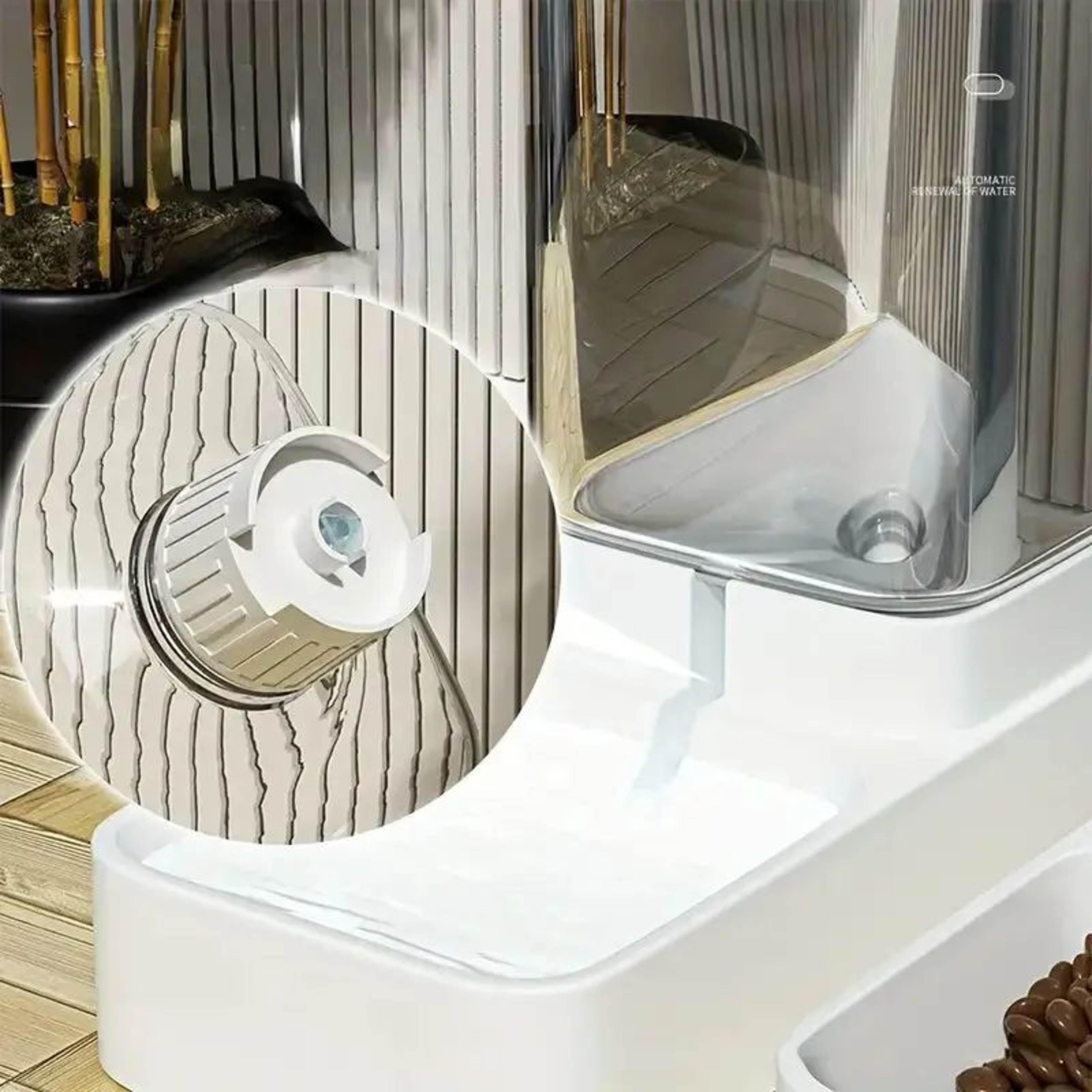 Automatic Gravity Pet Feeder  Water Dispenser Set  38L Large Capacity Food  Water Station For Dogs  4