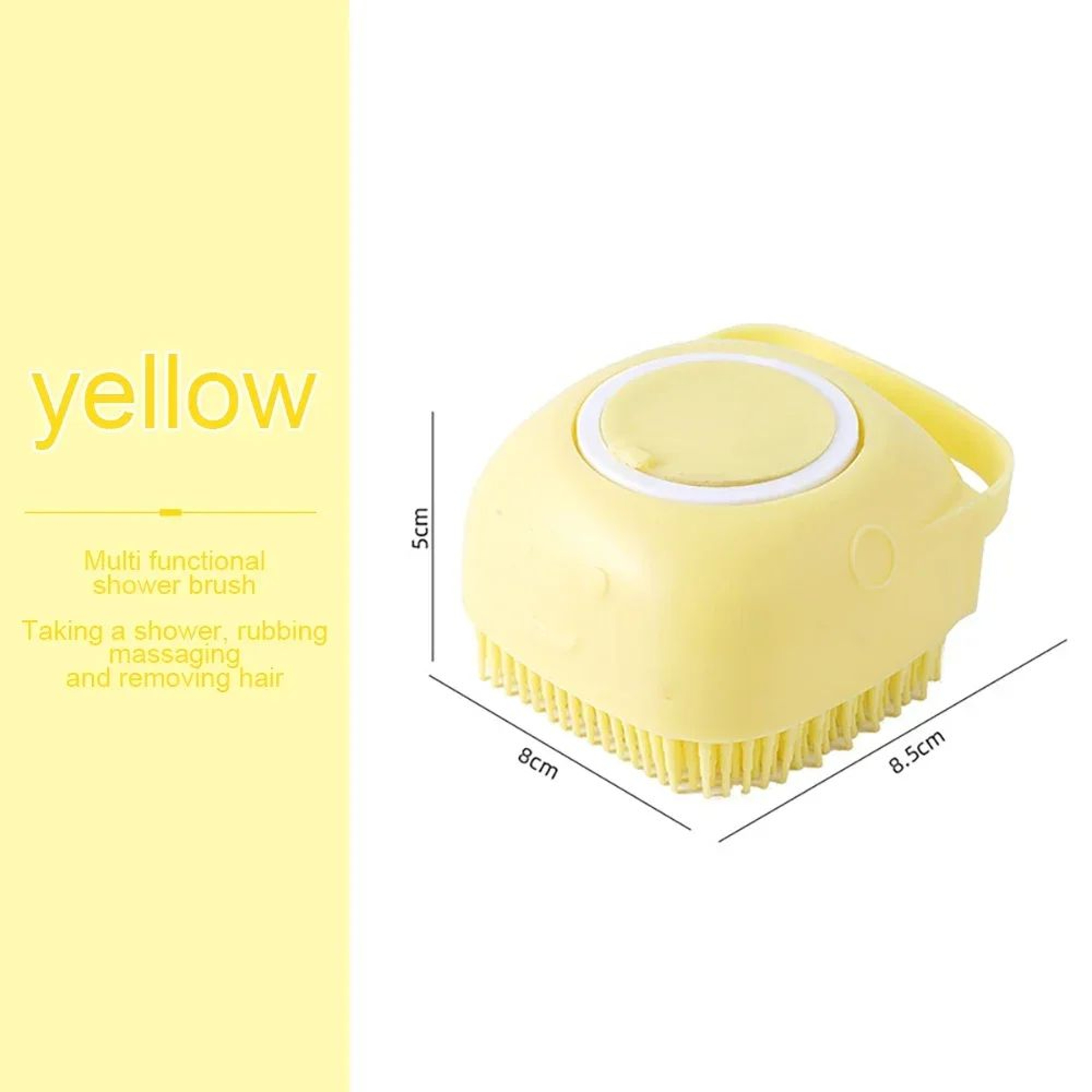 Silicone Pet Bath Brush  Soft Foaming Dog  Cat Massage Grooming Brush For Bathing 7