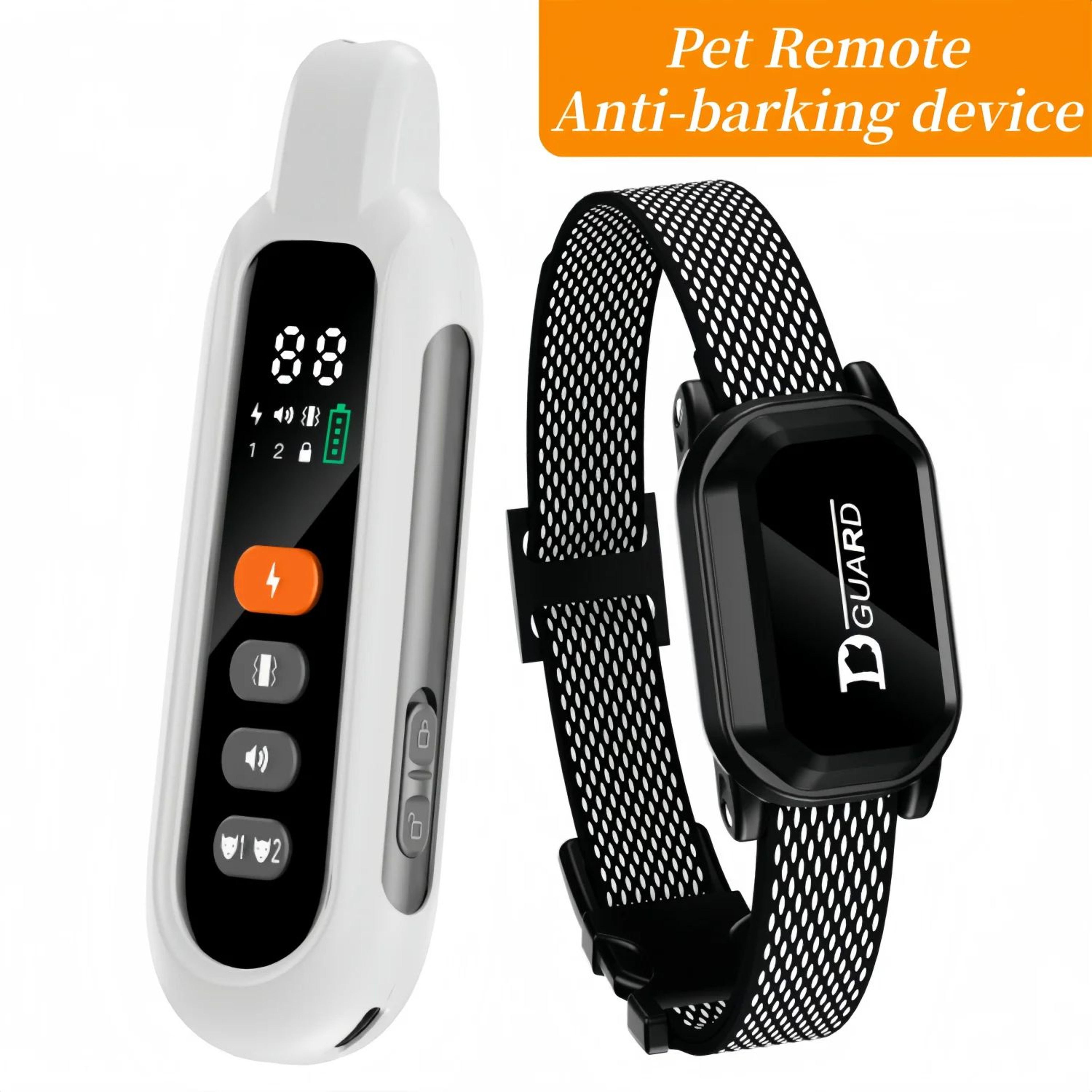 Waterproof Dog Training Collar With Remote  3300 FT Rechargeable Bark Control  Obedience Trainer 0