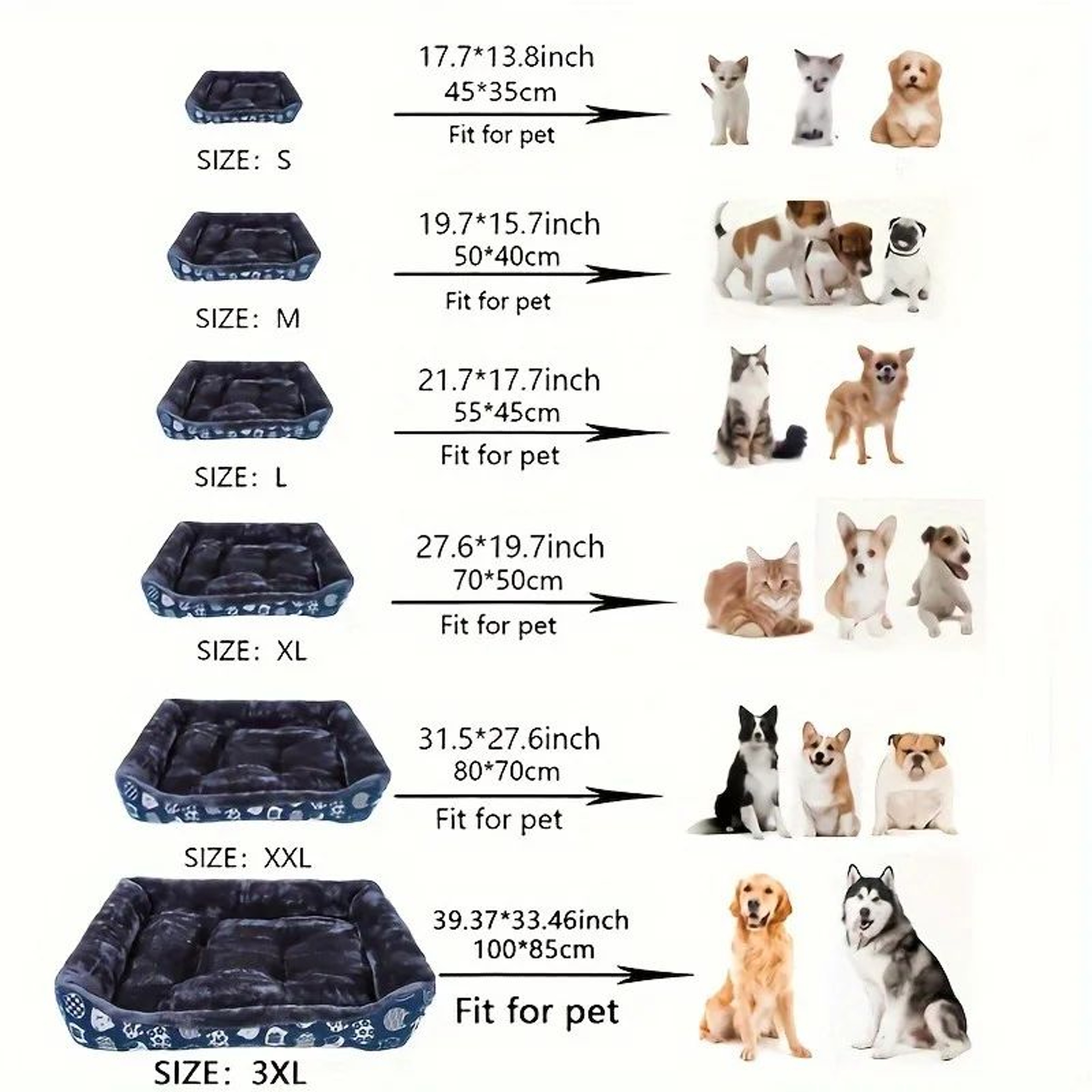 Luxury Plush Pet Sofa Bed For Dogs  Cats  Warm Calming Cushion Mat For Small Medium  Large Pets 1