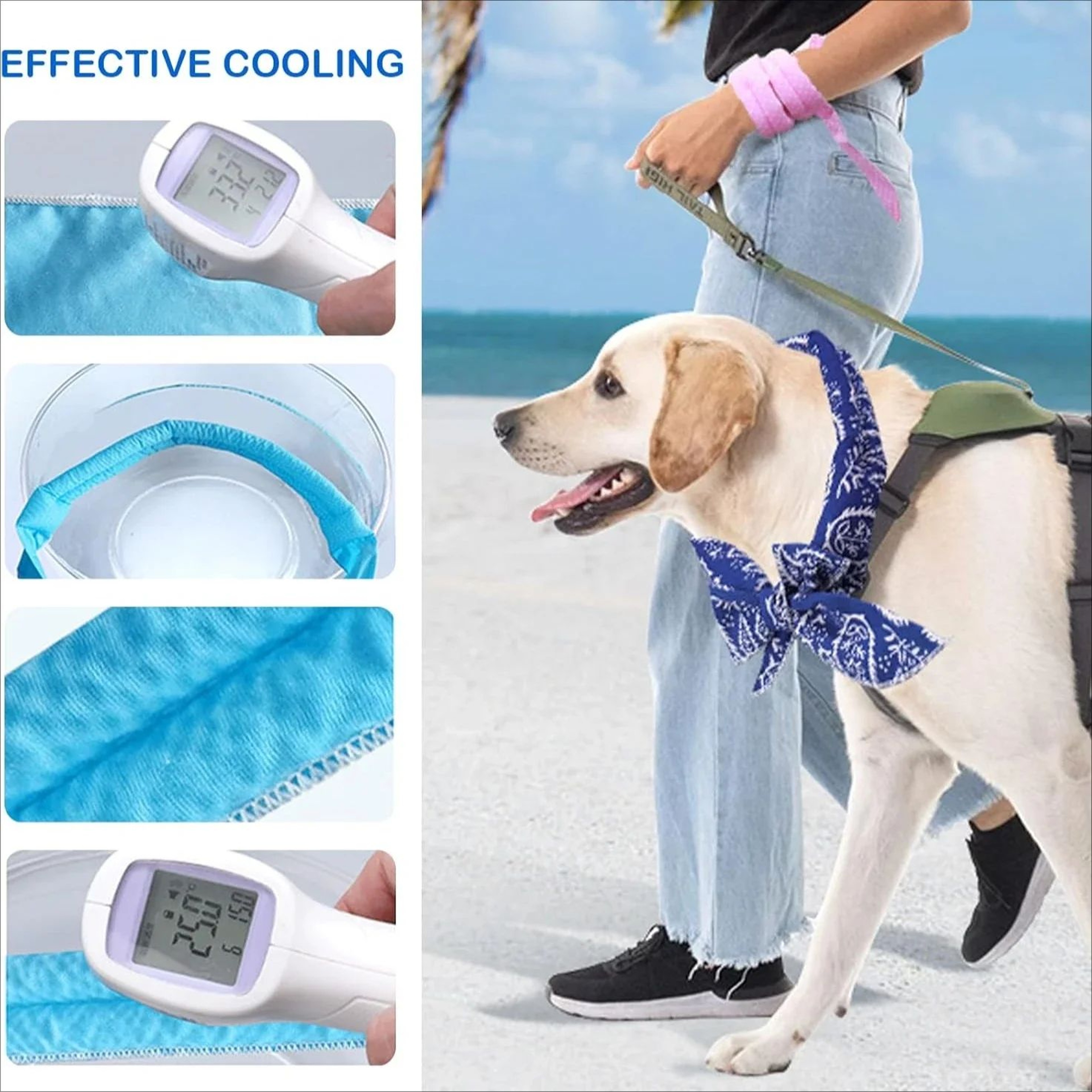 Summer Pet Cooling Scarf Ice Collar  Reusable Breathable Cooling Bandana For Dogs  Cats Outdoor Hea 1