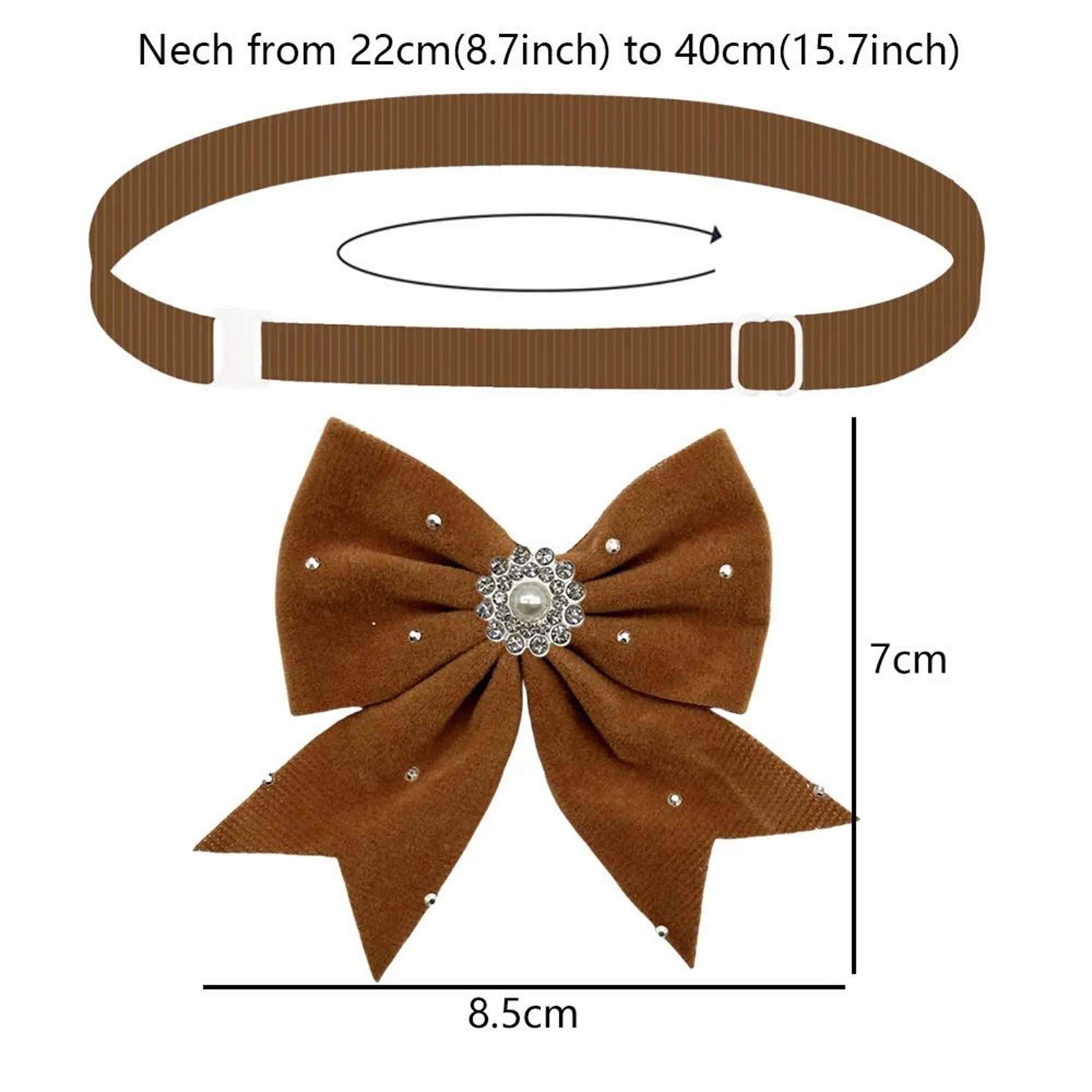 50100pcs Diamond Pet Bow Ties  Adjustable Grooming Bows For Dogs  Cats Party Wedding  Special Occas 5
