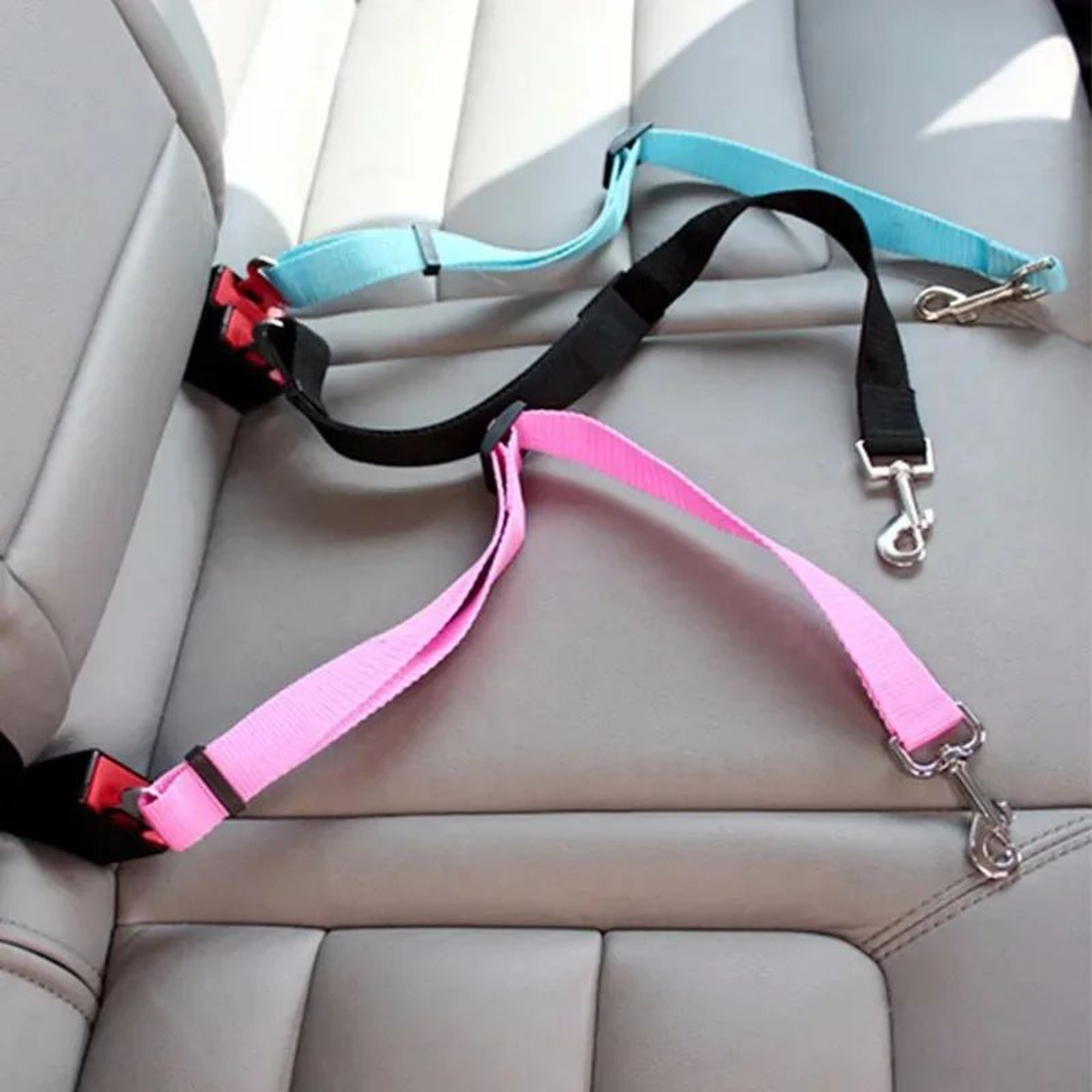 Adjustable Dog Car Seat Belt Safety Leash  Nylon Travel Harness Restraint For Secure Pet Car Rides 0